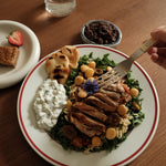 Mediterranean chicken with olives salad box