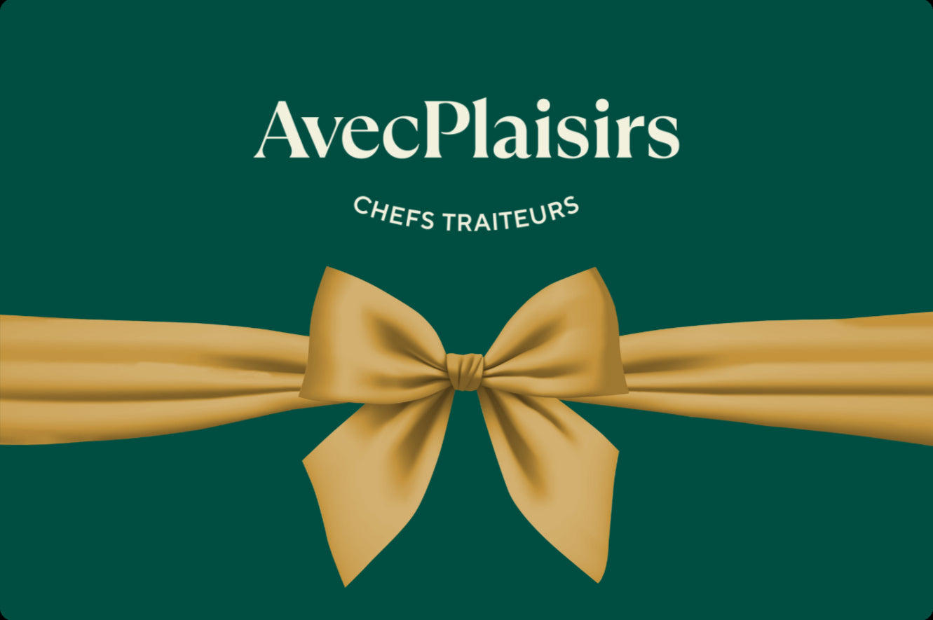 Carte cadeau AvecPlaisirs-Traiteur Avec Plaisirs