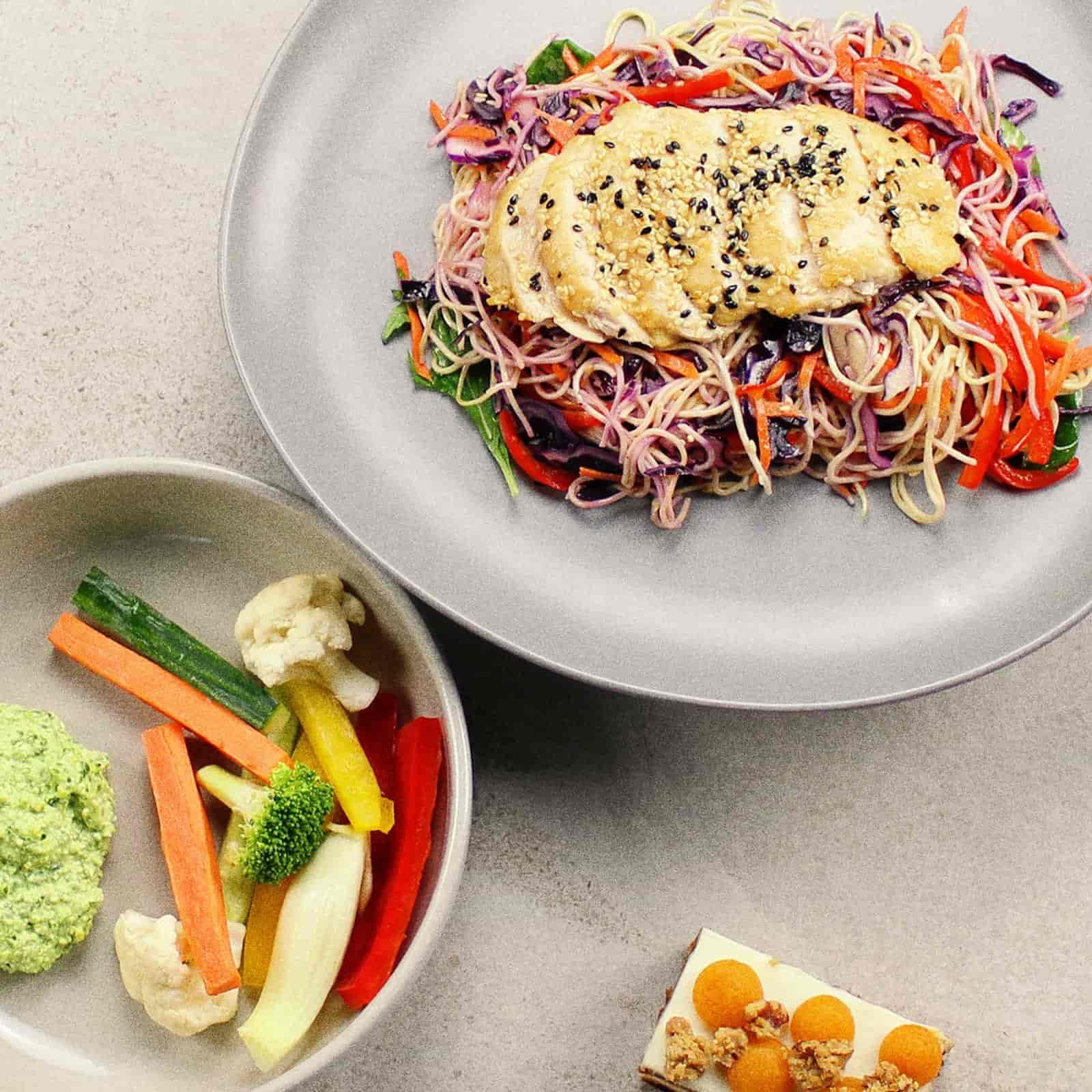 Coffret salade-repas de Poulet laqué-Traiteur Avec Plaisirs