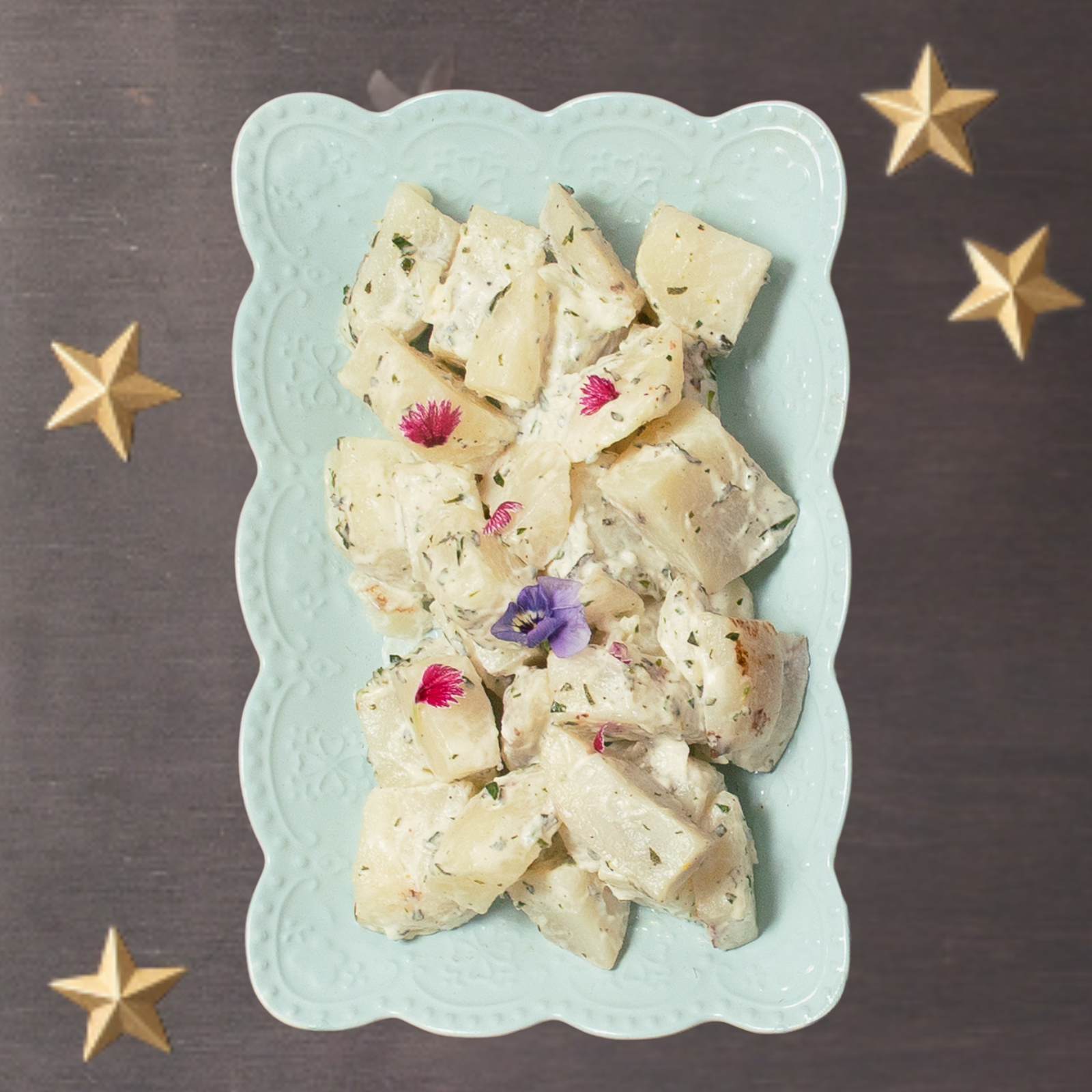 Salade de pommes de terre aux fines herbes et oignons-AvecPlaisirs Chefs Traiteurs