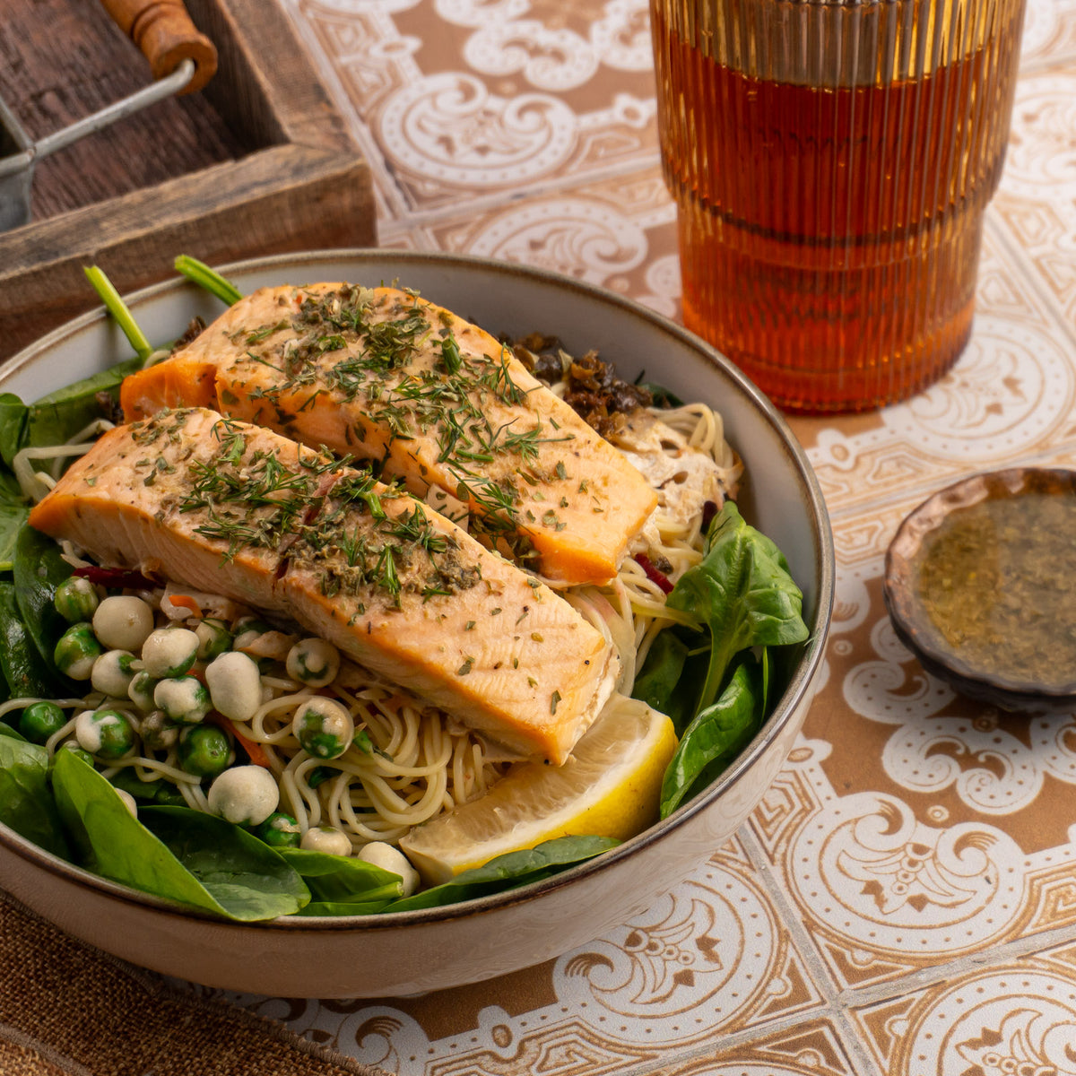 Double-Protein Lemongrass Salmon Bowl