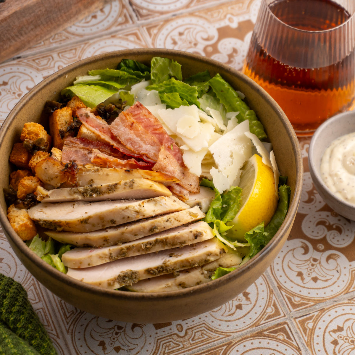 Double-Protein Chicken Caesar Bowl