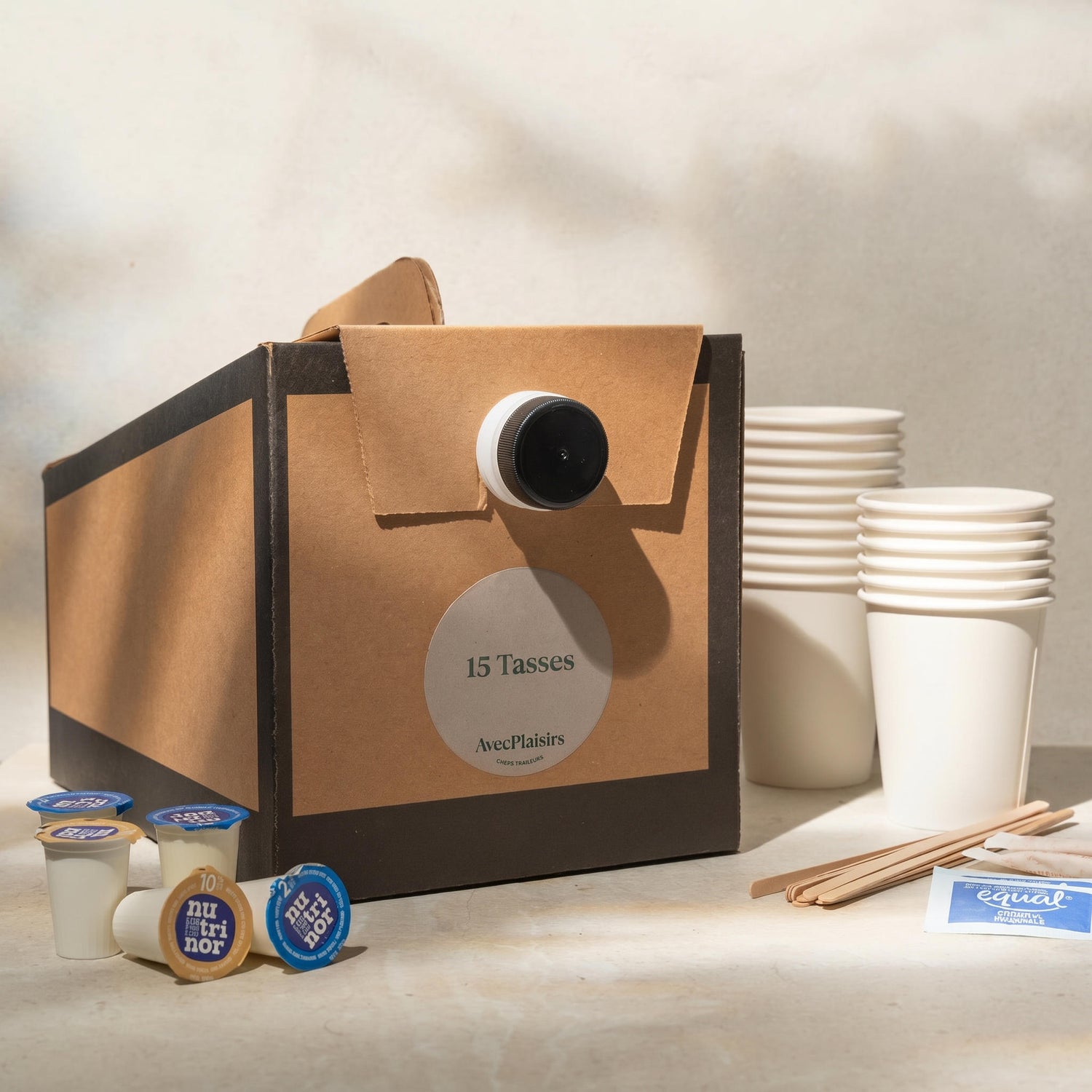 Organic and fair trade coffee (20 cups)