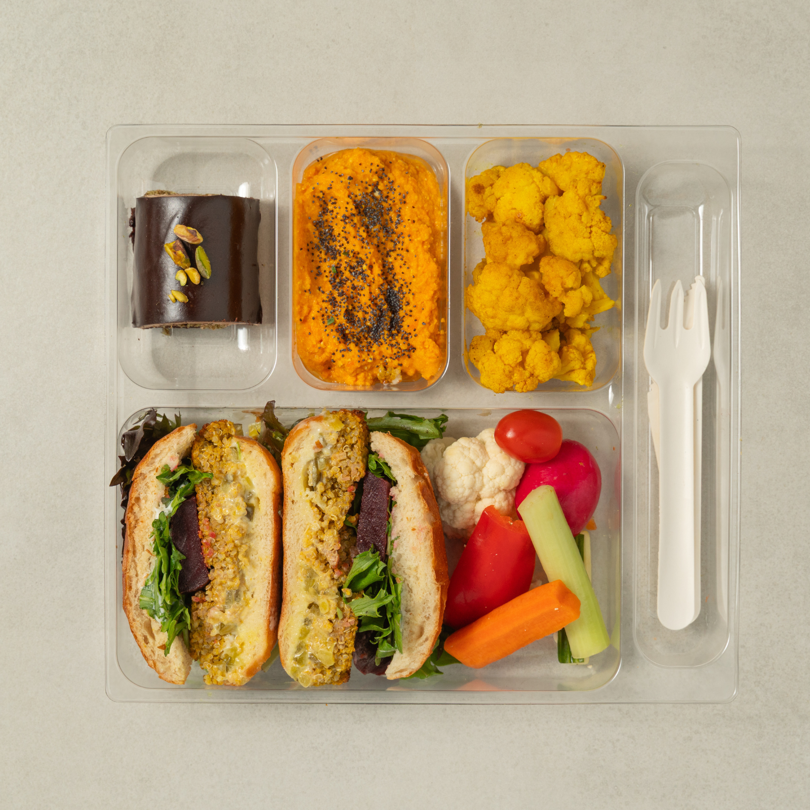 Coffret gourmand Sandwich végétarien des Fêtes-AvecPlaisirs Chefs Traiteurs