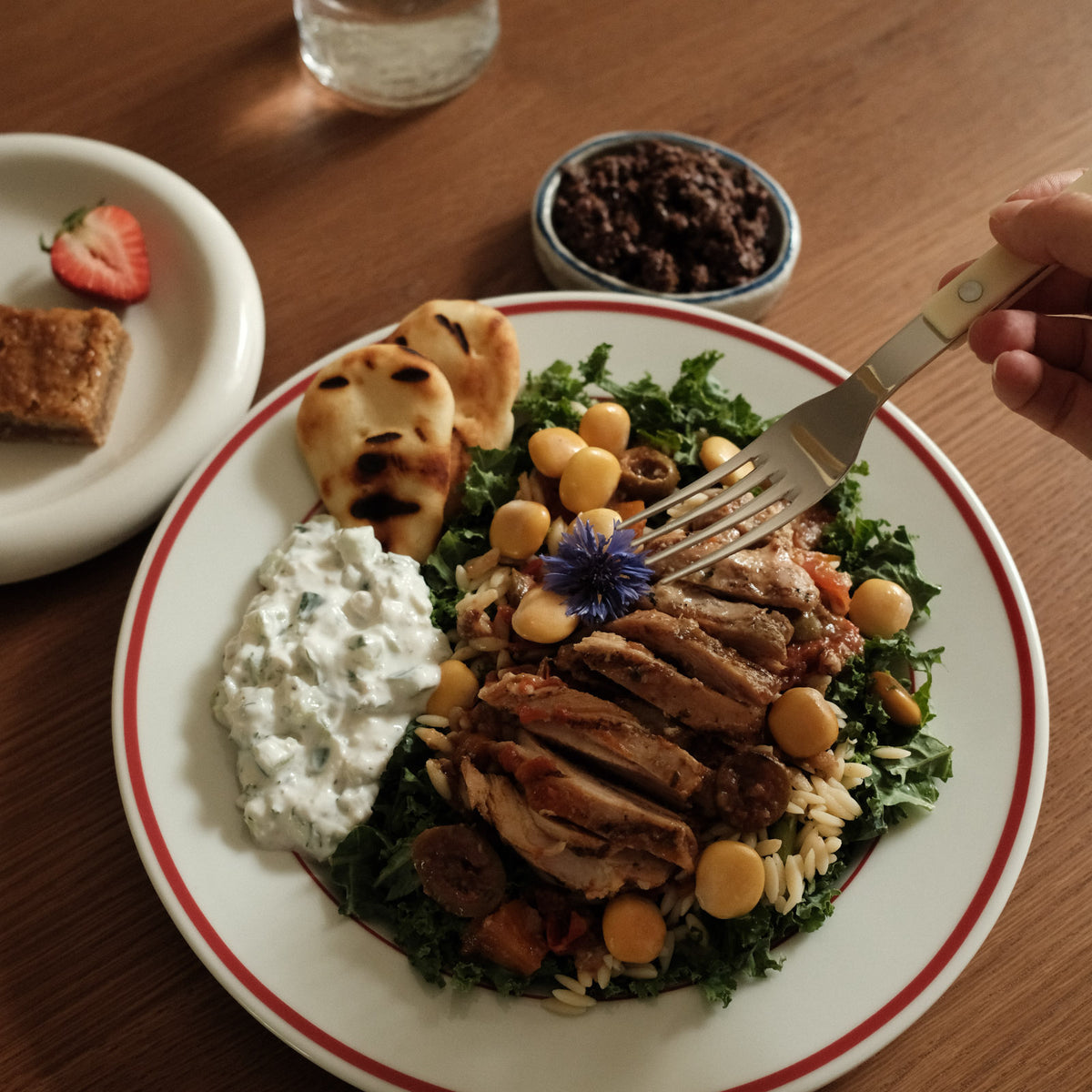 Coffret salade-repas Poulet méditerranéen aux olives