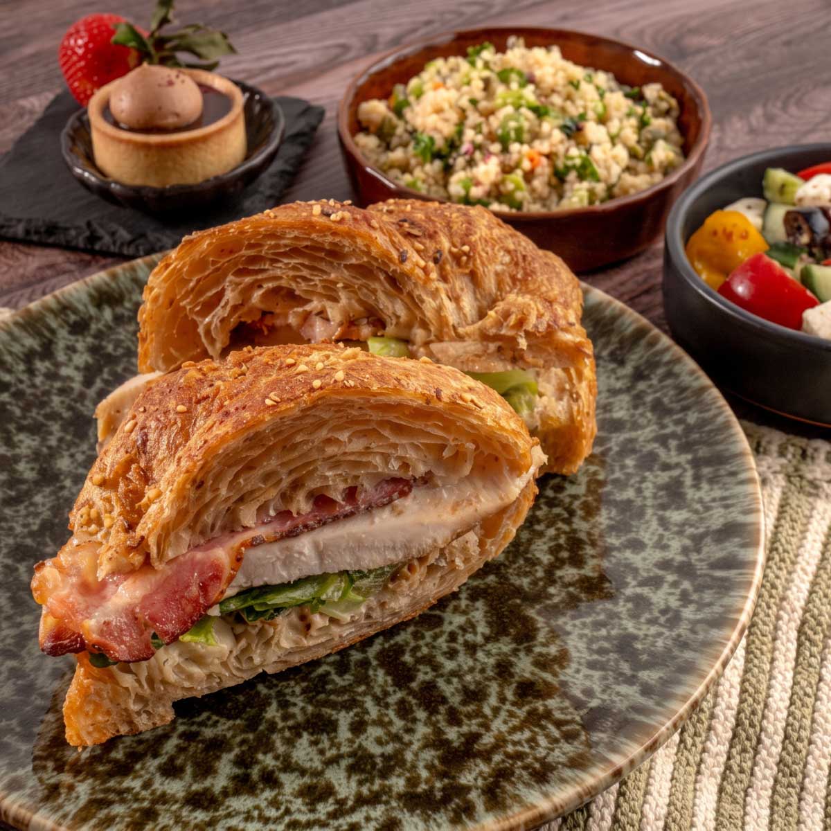 Chicken Caesar Croissant Gourmet Box