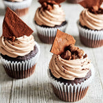 Cupcakes chocolat, tonka et caramel - boîte de 6-AvecPlaisirs Chefs Traiteurs
