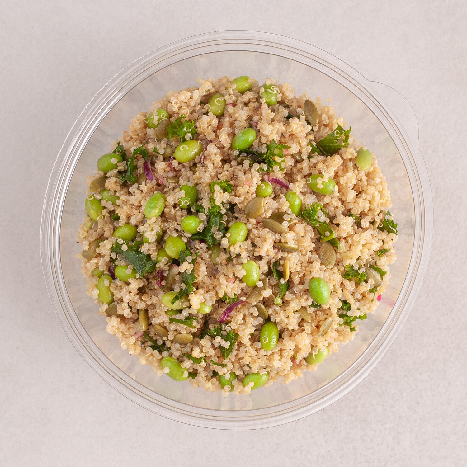 Salade de quinoa, kale et edamame