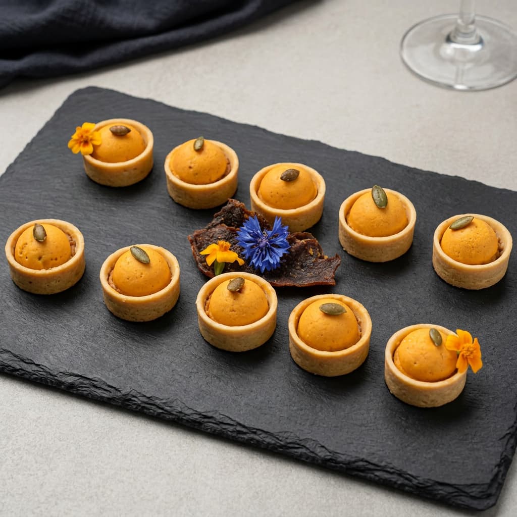 Coffret bouchées - Tartelette chorizo et citrouille caramélisée