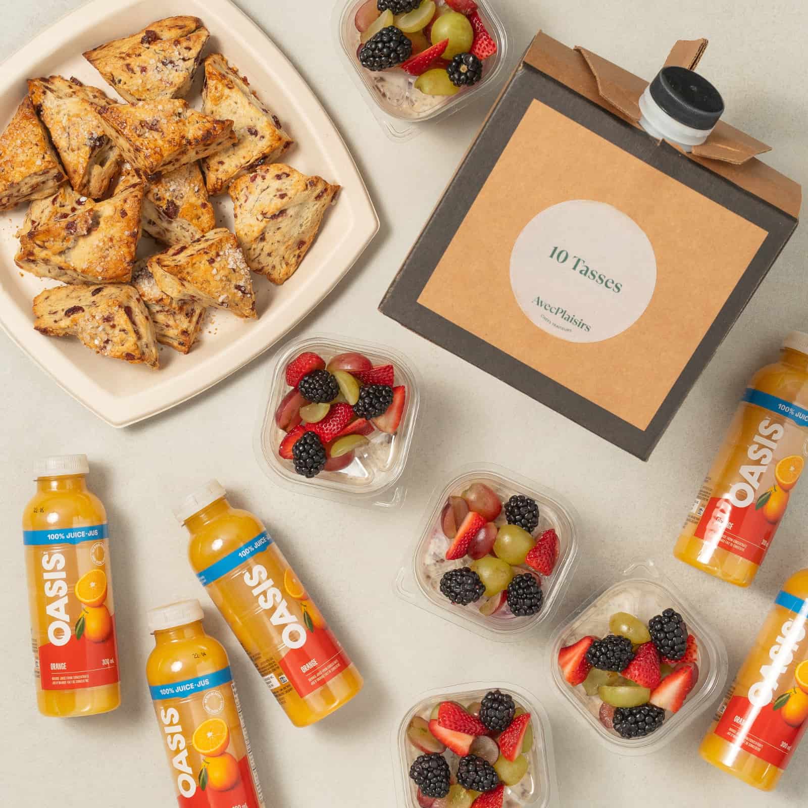 Buffet déjeuner AvecPlaisirs-AvecPlaisirs Chefs Traiteurs