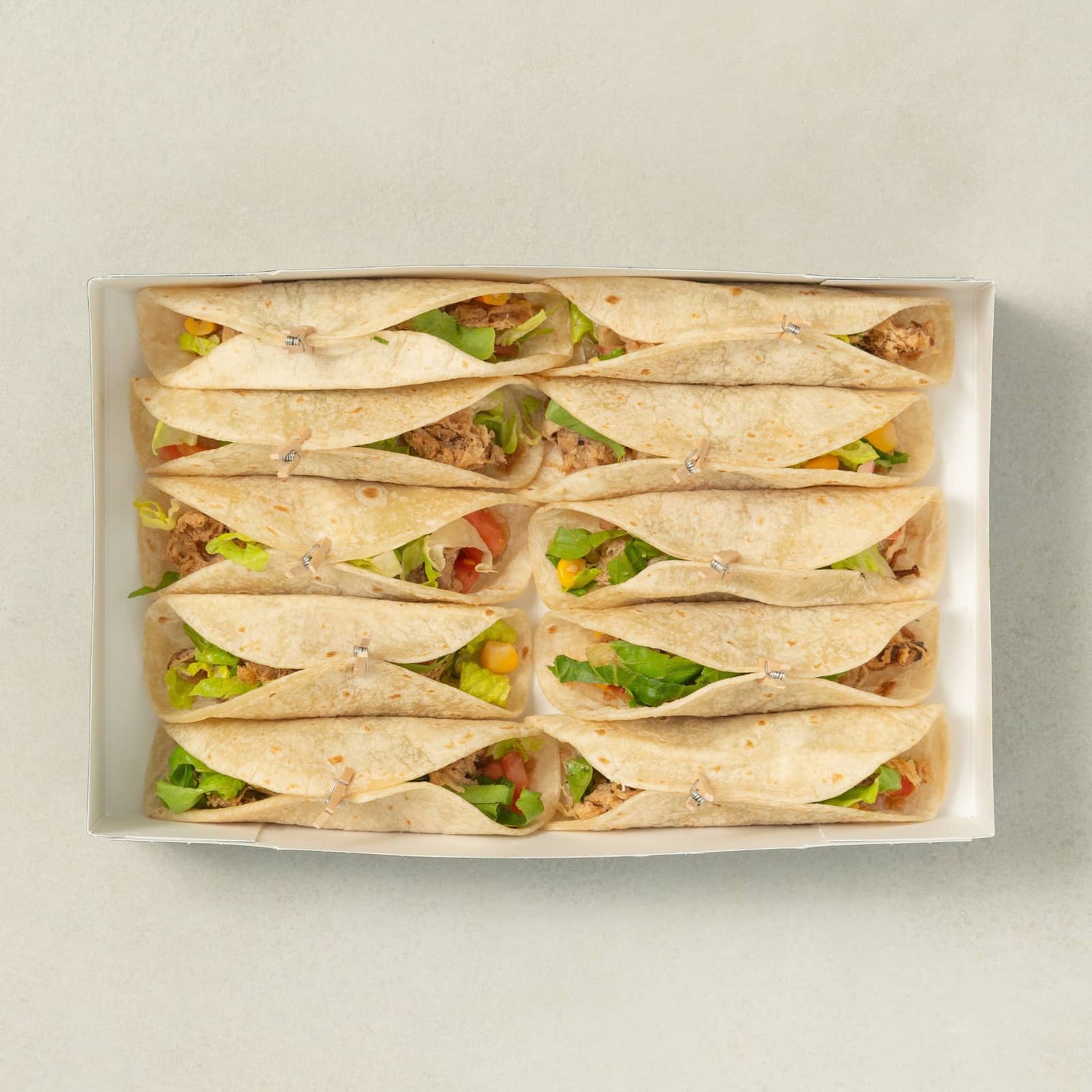 Coffret bouchées - Mini tacos mock chicken-AvecPlaisirs Chefs Traiteurs