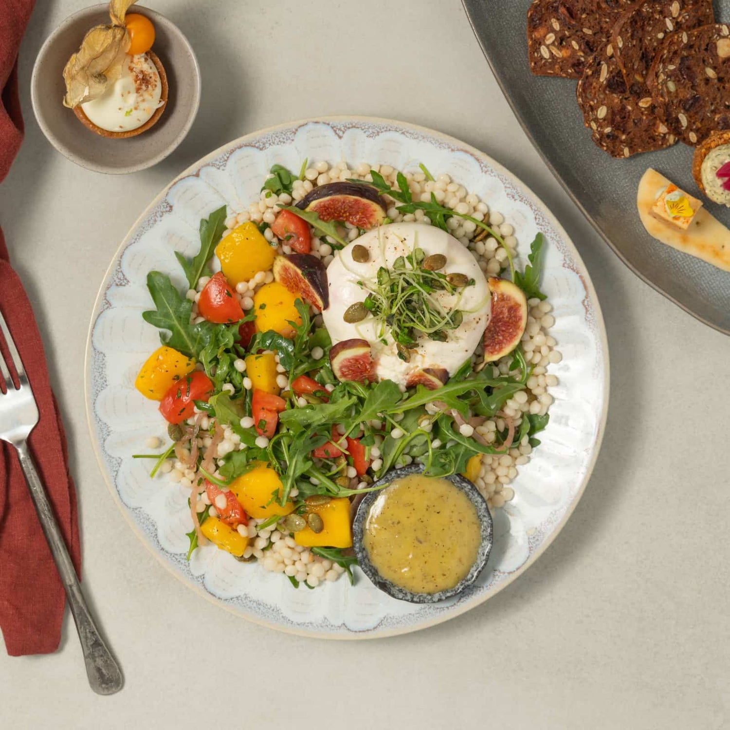 Coffret exécutif Burrata et mangue-AvecPlaisirs Chefs Traiteurs