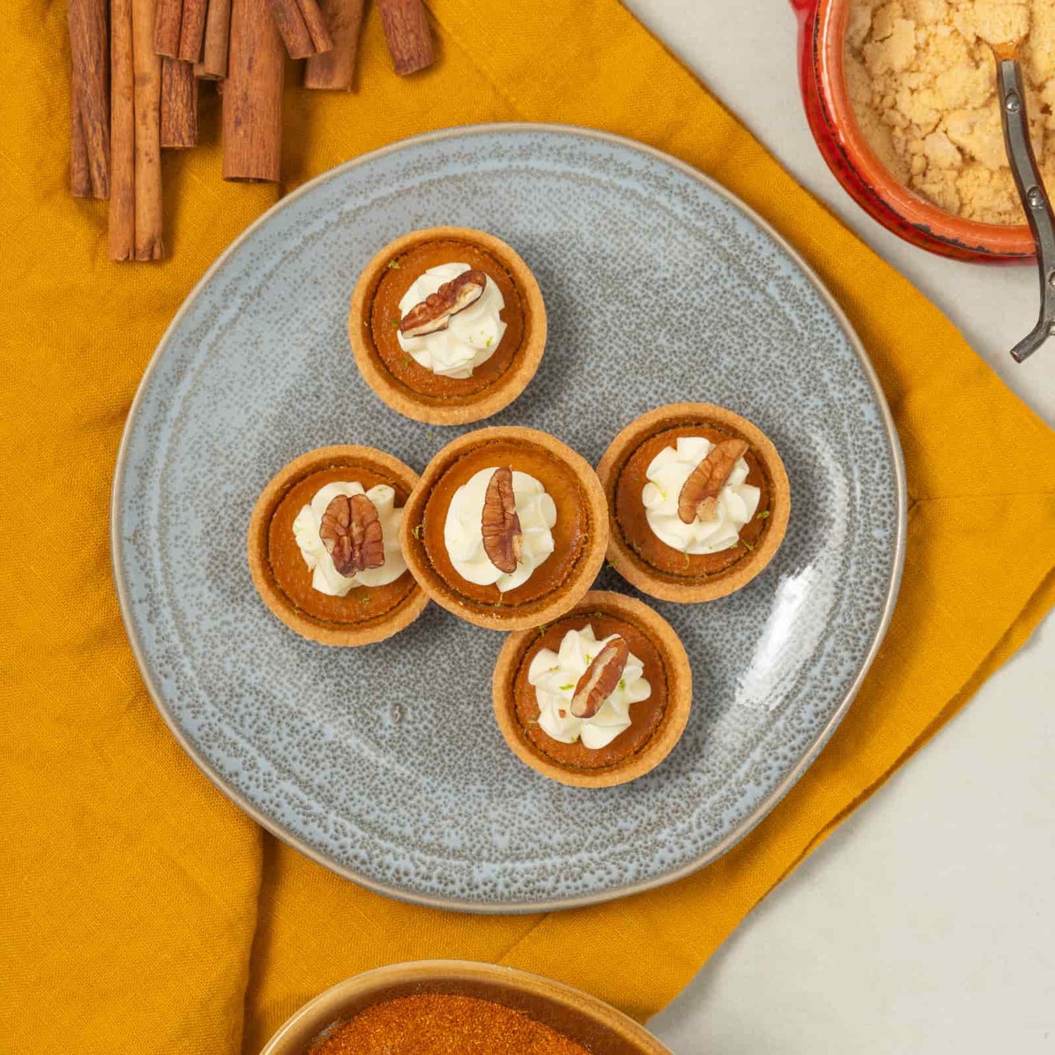 Coffret Tartelette de saison (citrouille)-AvecPlaisirs Chefs Traiteurs