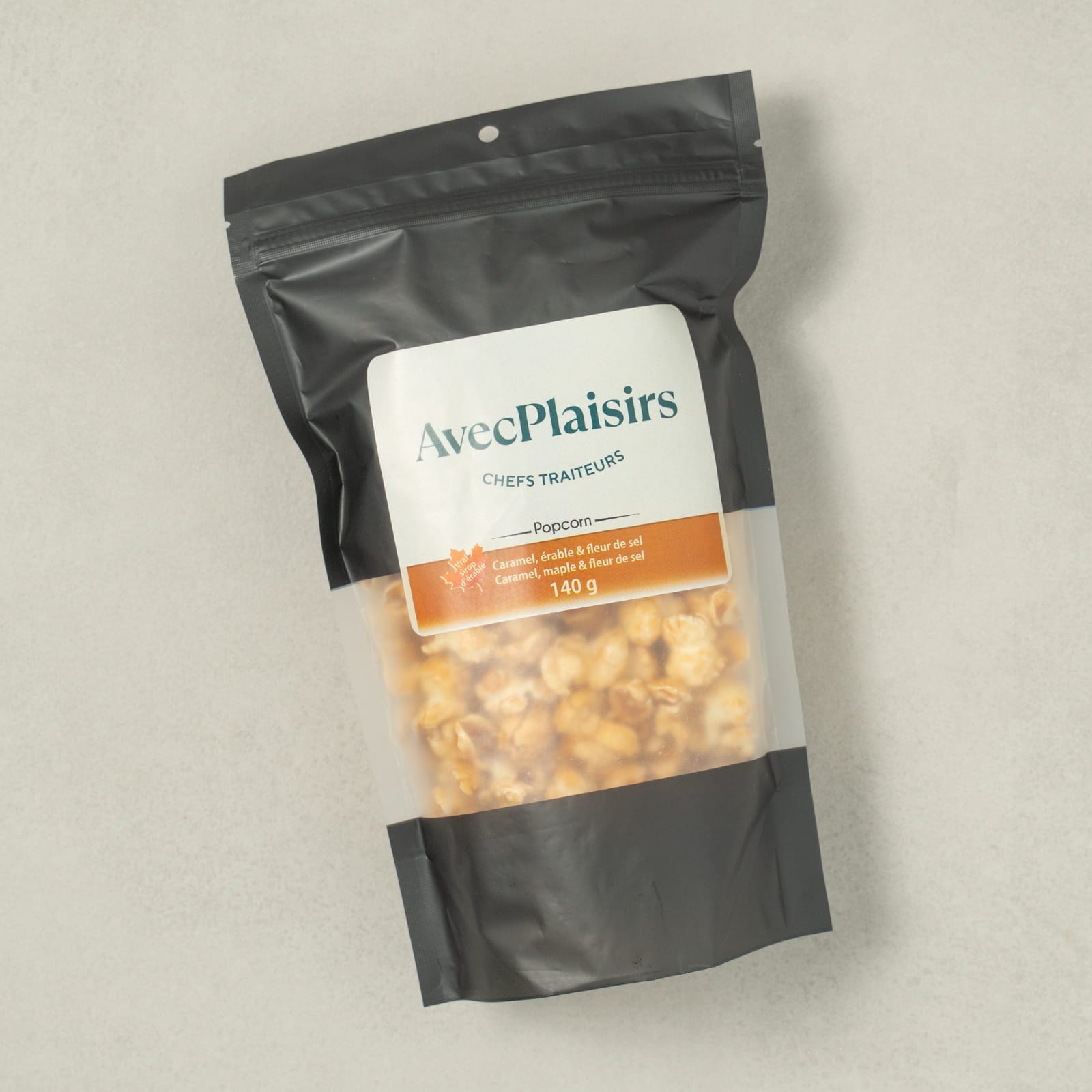 Grand pop corn érable et fleur de sel-AvecPlaisirs Chefs Traiteurs
