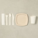 Kit de couverts pour déjeuner et pause-café avec verre-AvecPlaisirs Chefs Traiteurs