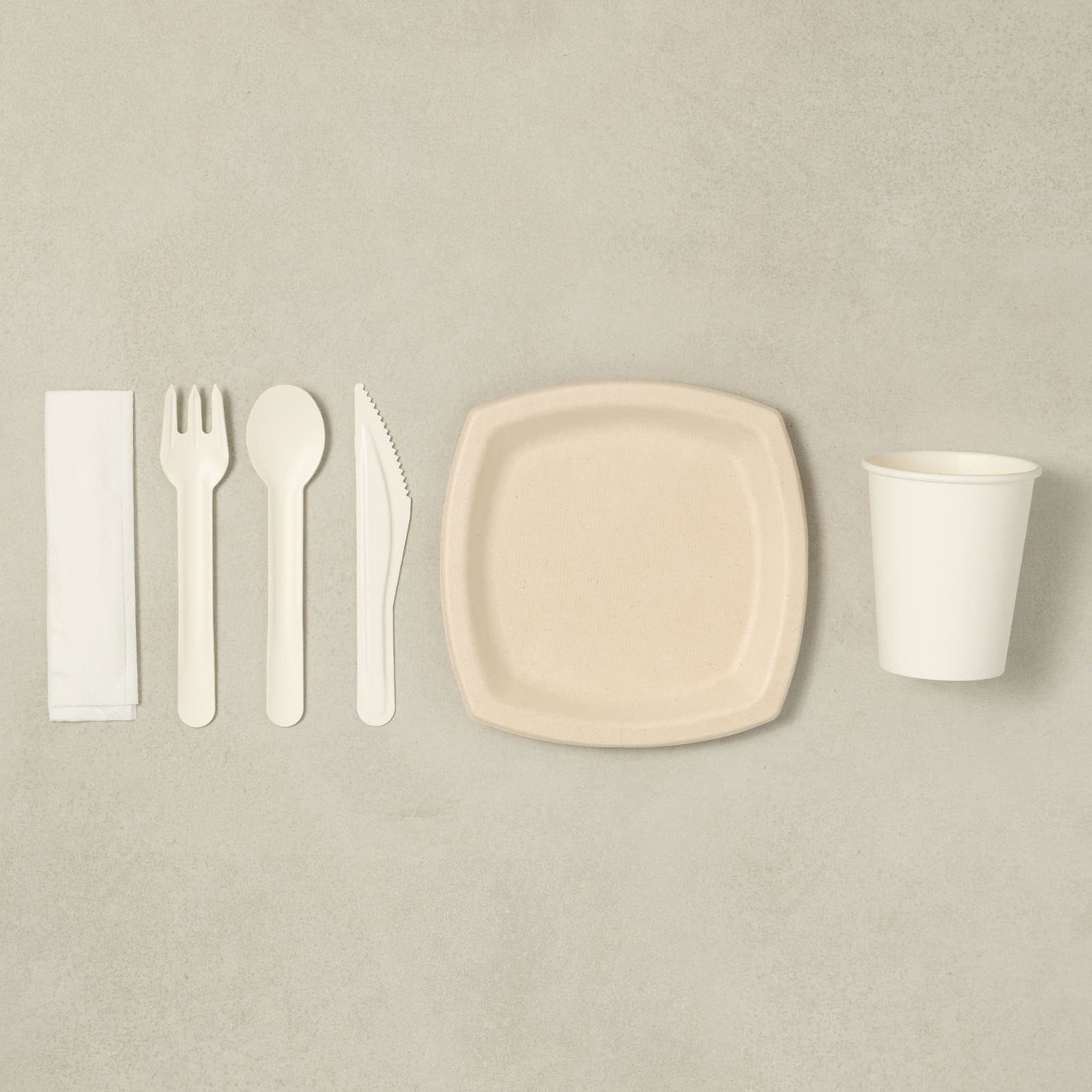 Kit de couverts pour déjeuner et pause-café avec verre-AvecPlaisirs Chefs Traiteurs