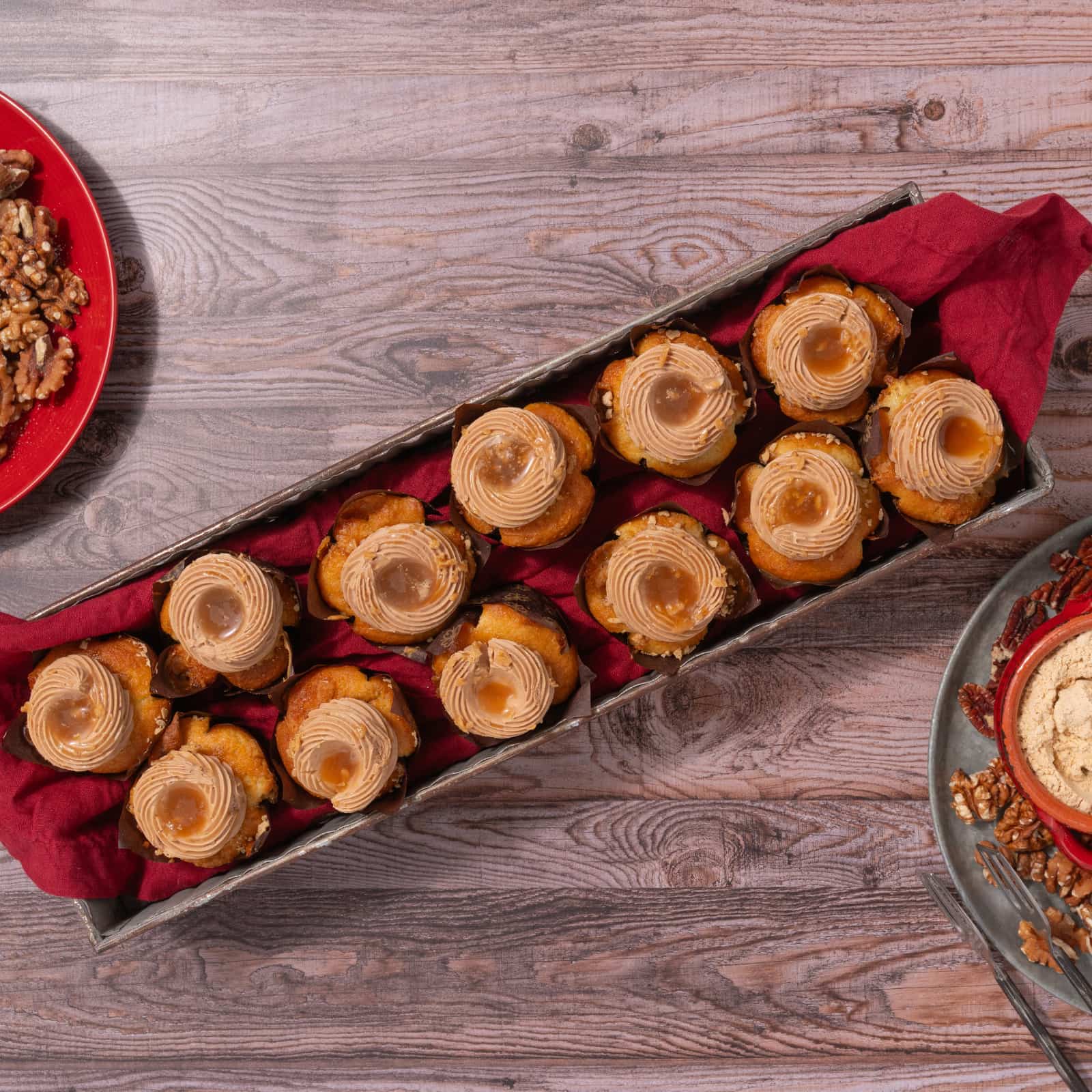 Plateau de muffins décadents à l'érable-AvecPlaisirs Chefs Traiteurs