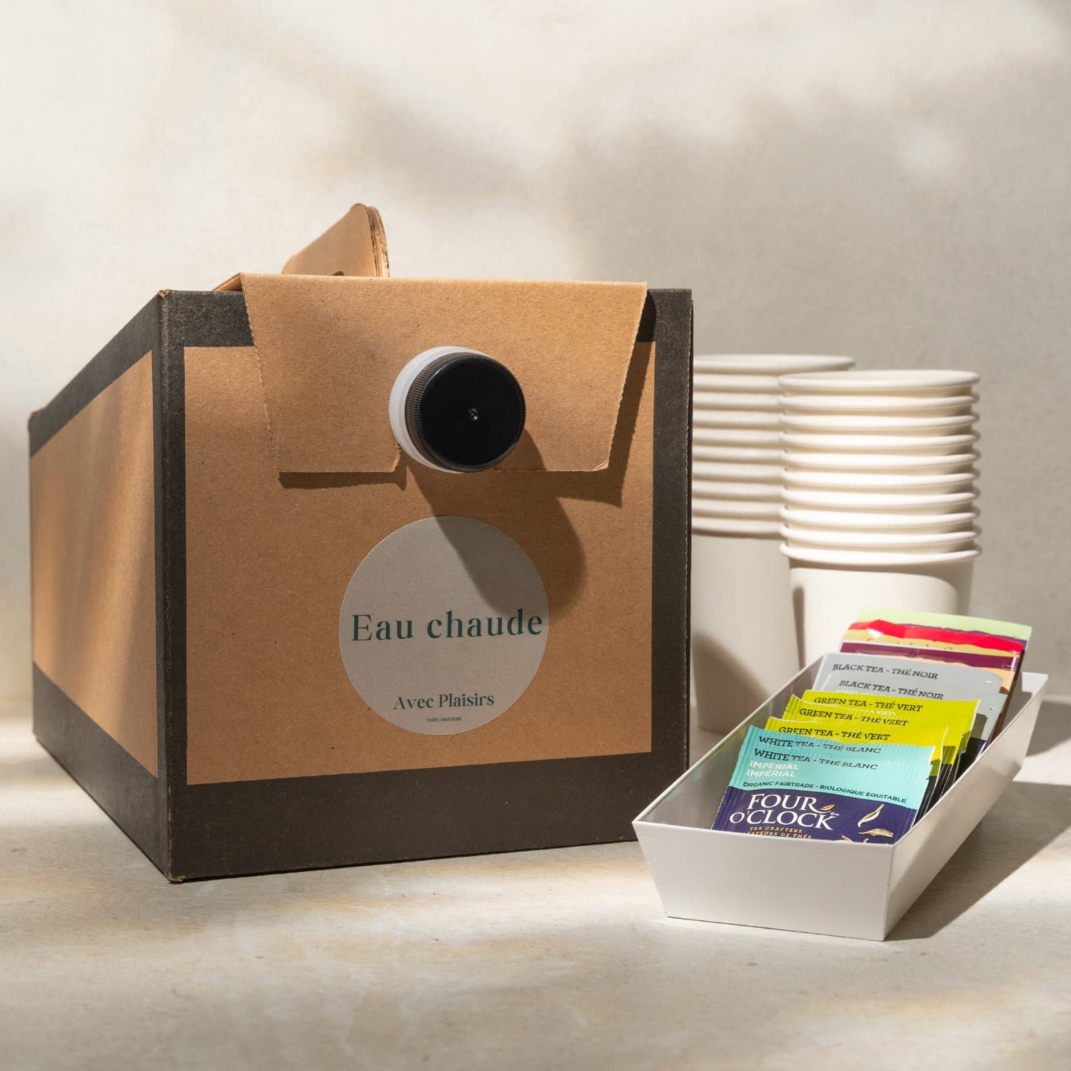 Thé et tisane (20 tasses)-AvecPlaisirs Chefs Traiteurs