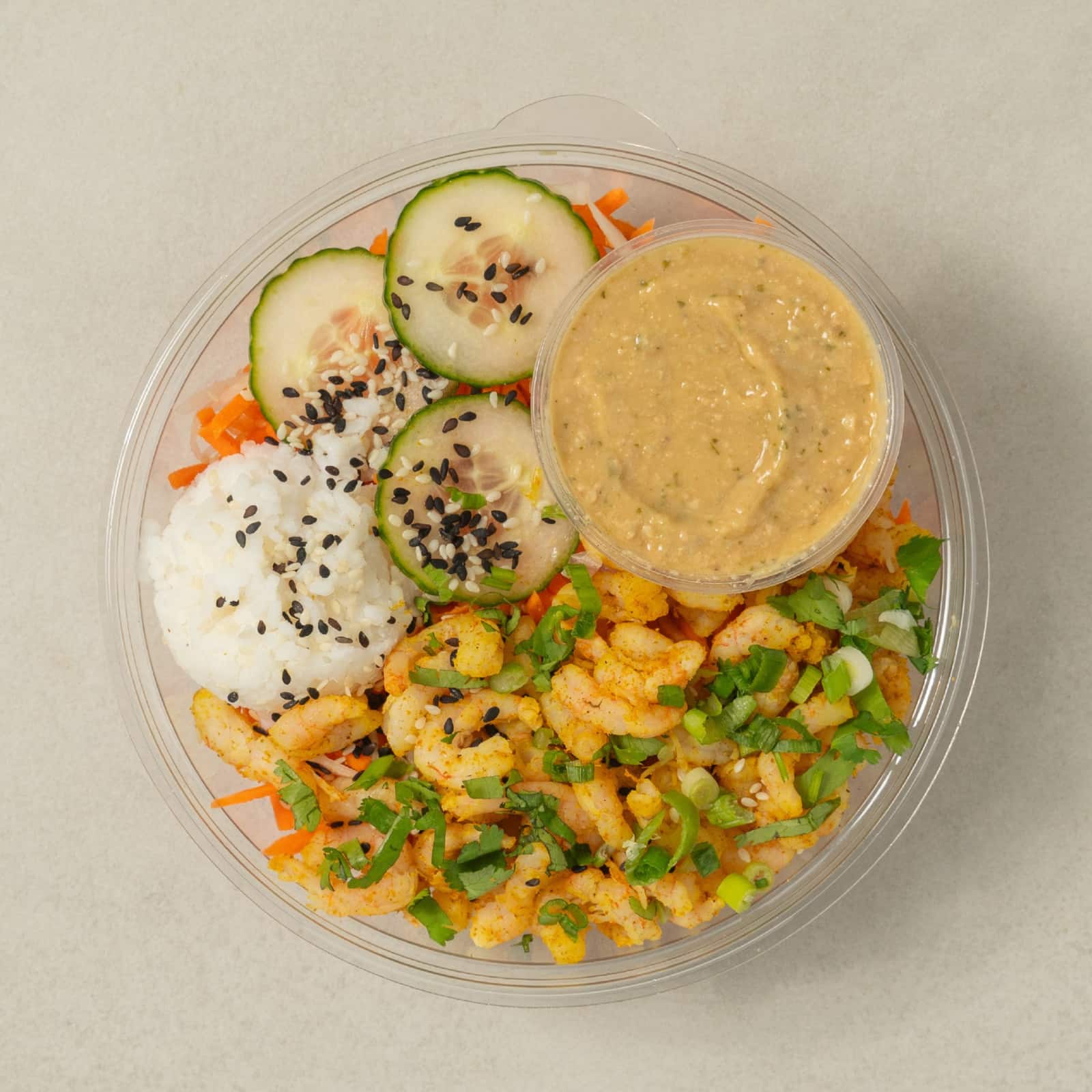 Bol-repas aux crevettes à l'asiatique d'Isabelle-AvecPlaisirs Chefs Traiteurs