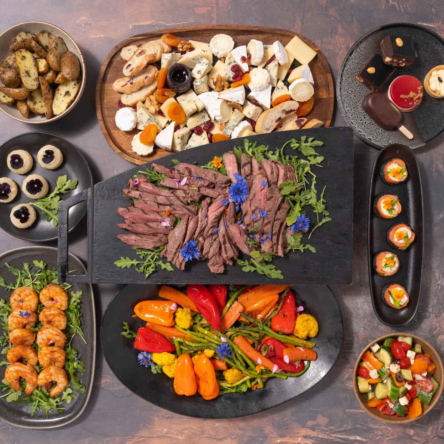 AvecPlaisirs Surf and Turf Buffet