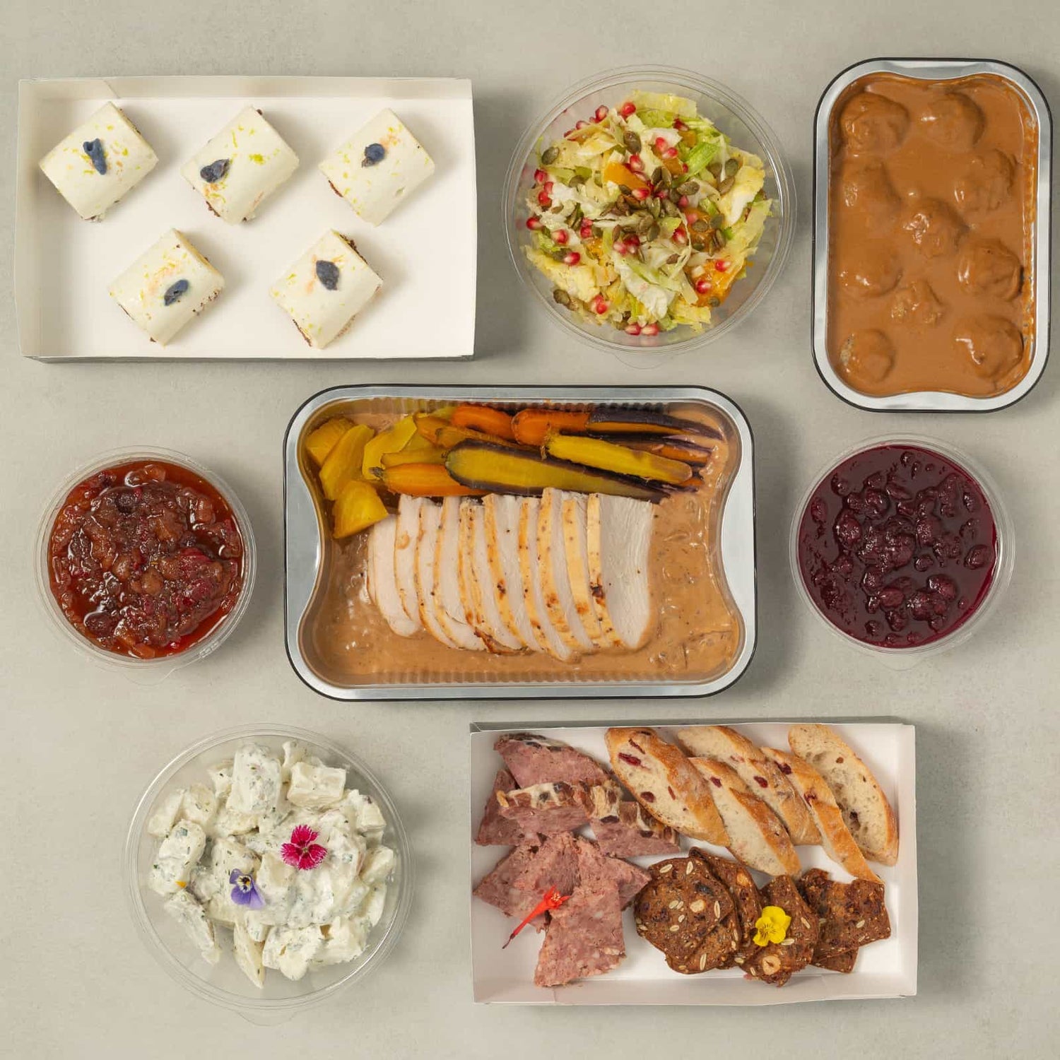 Buffet traditionnel du temps des Fêtes-AvecPlaisirs Chefs Traiteurs