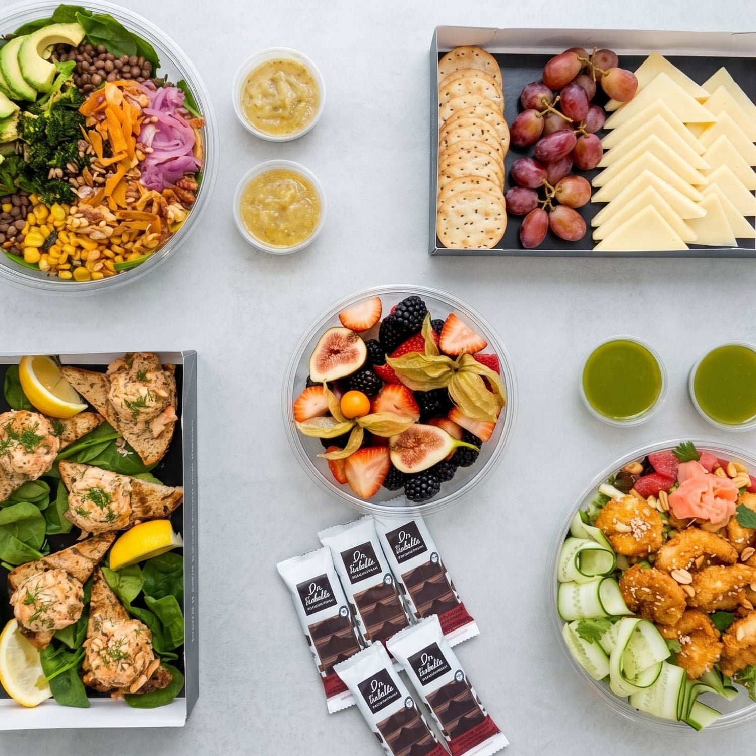 Buffet vitalité Vert et mer d'Isabelle