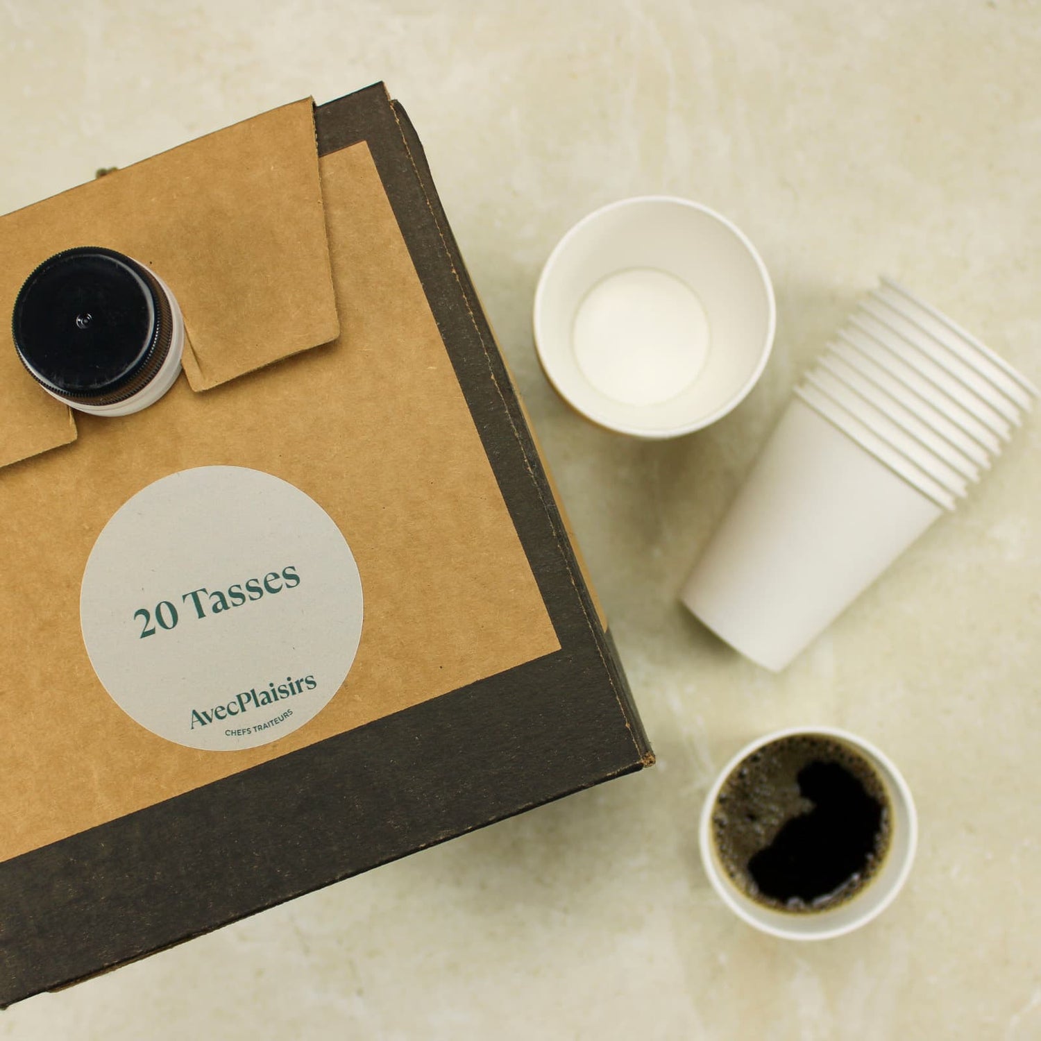 Café bio et équitable (20 tasses)-Traiteur Avec Plaisirs