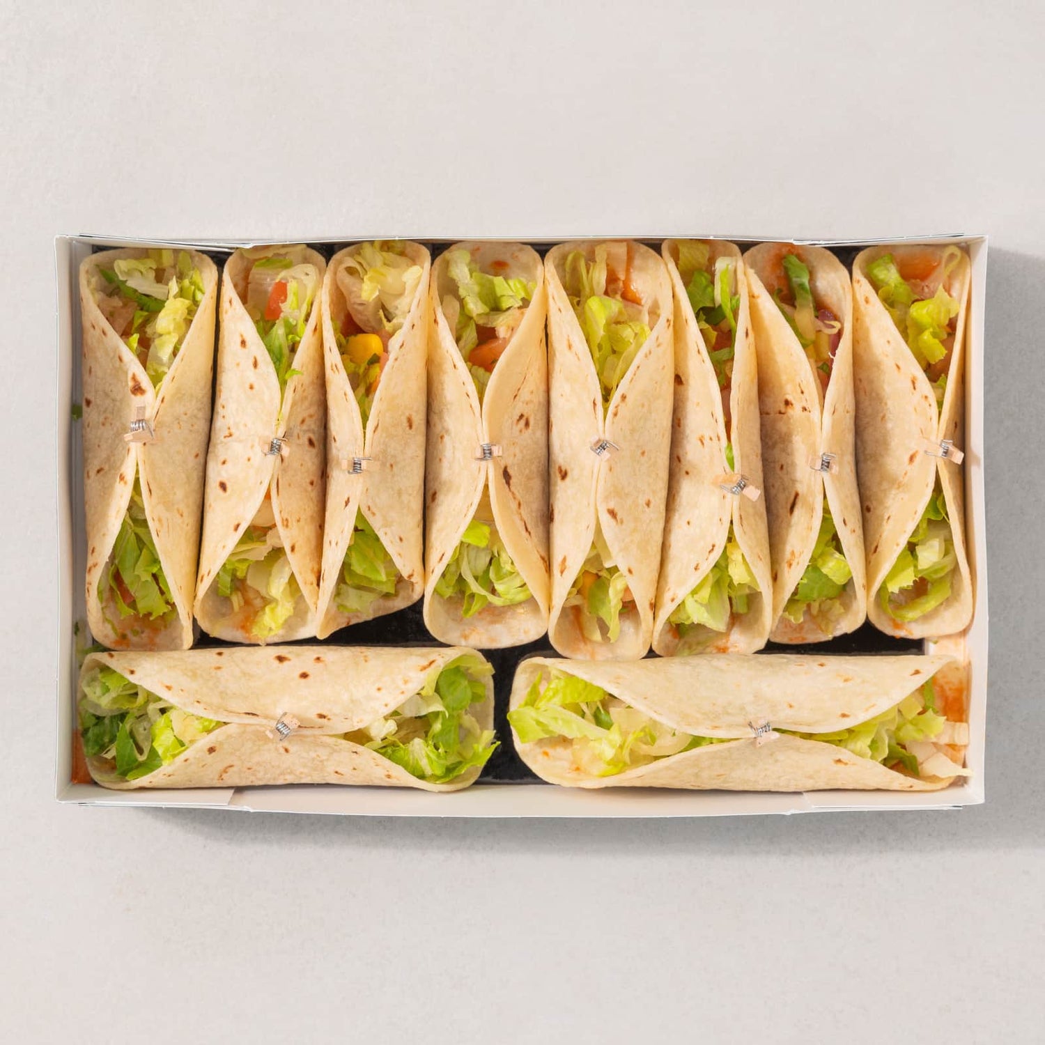 Coffret bouchées - Mini tacos de poulet-AvecPlaisirs Chefs Traiteurs