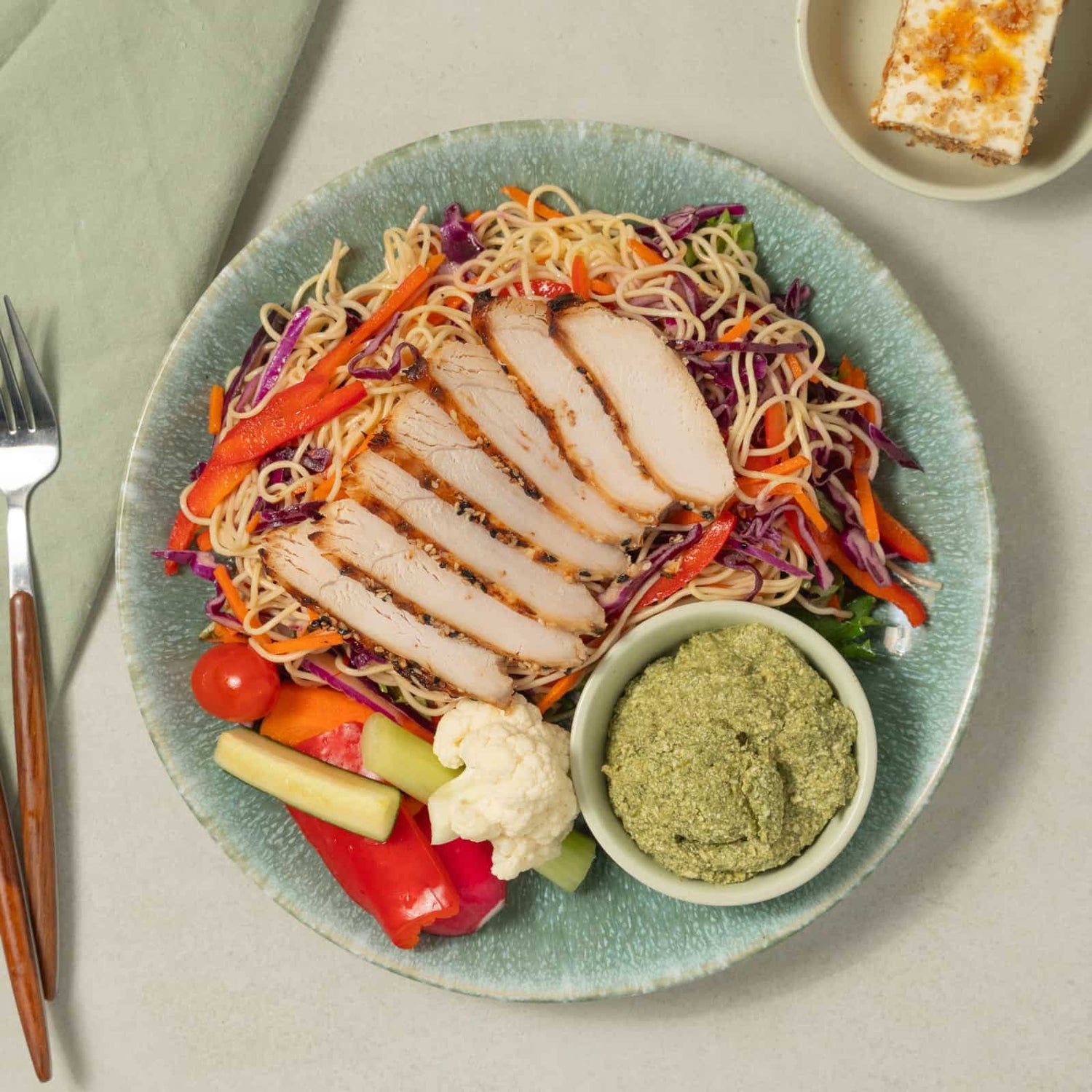 Coffret salade-repas de Poulet laqué-AvecPlaisirs Chefs Traiteurs