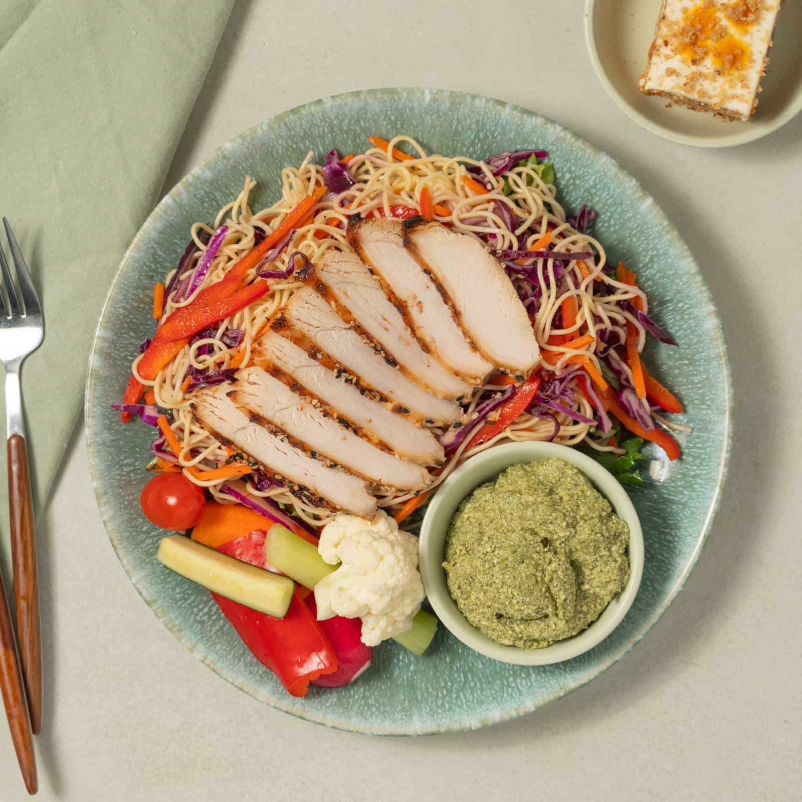 Coffret salade-repas de Poulet laqué-AvecPlaisirs Chefs Traiteurs