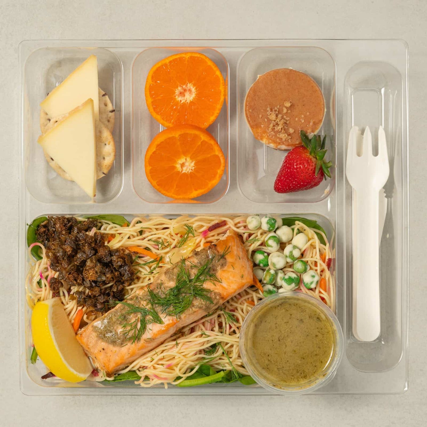 Coffret salade-repas Saumon à la citronnelle-AvecPlaisirs Chefs Traiteurs