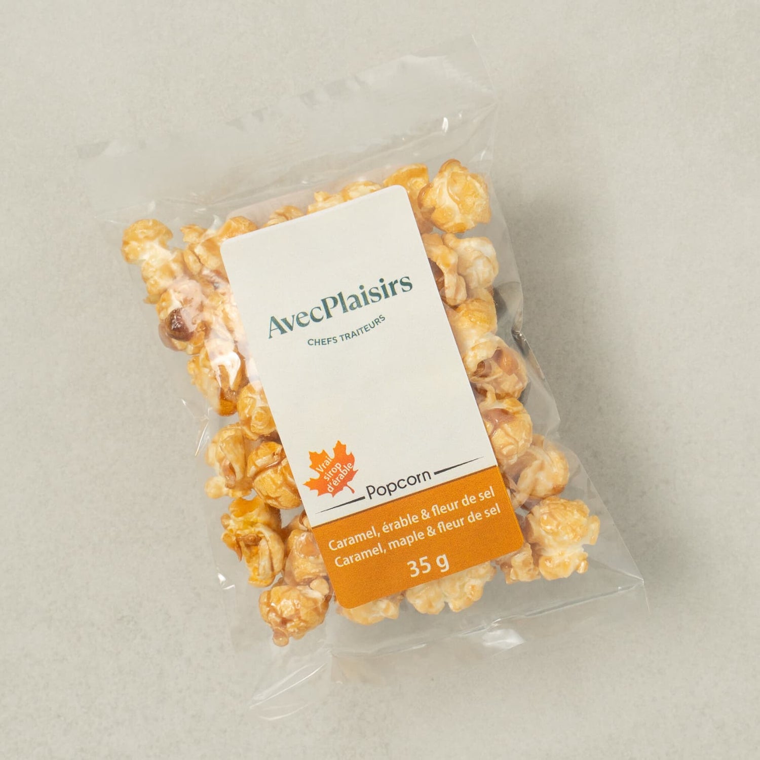 Petit pop corn érable et fleur de sel-Traiteur Avec Plaisirs