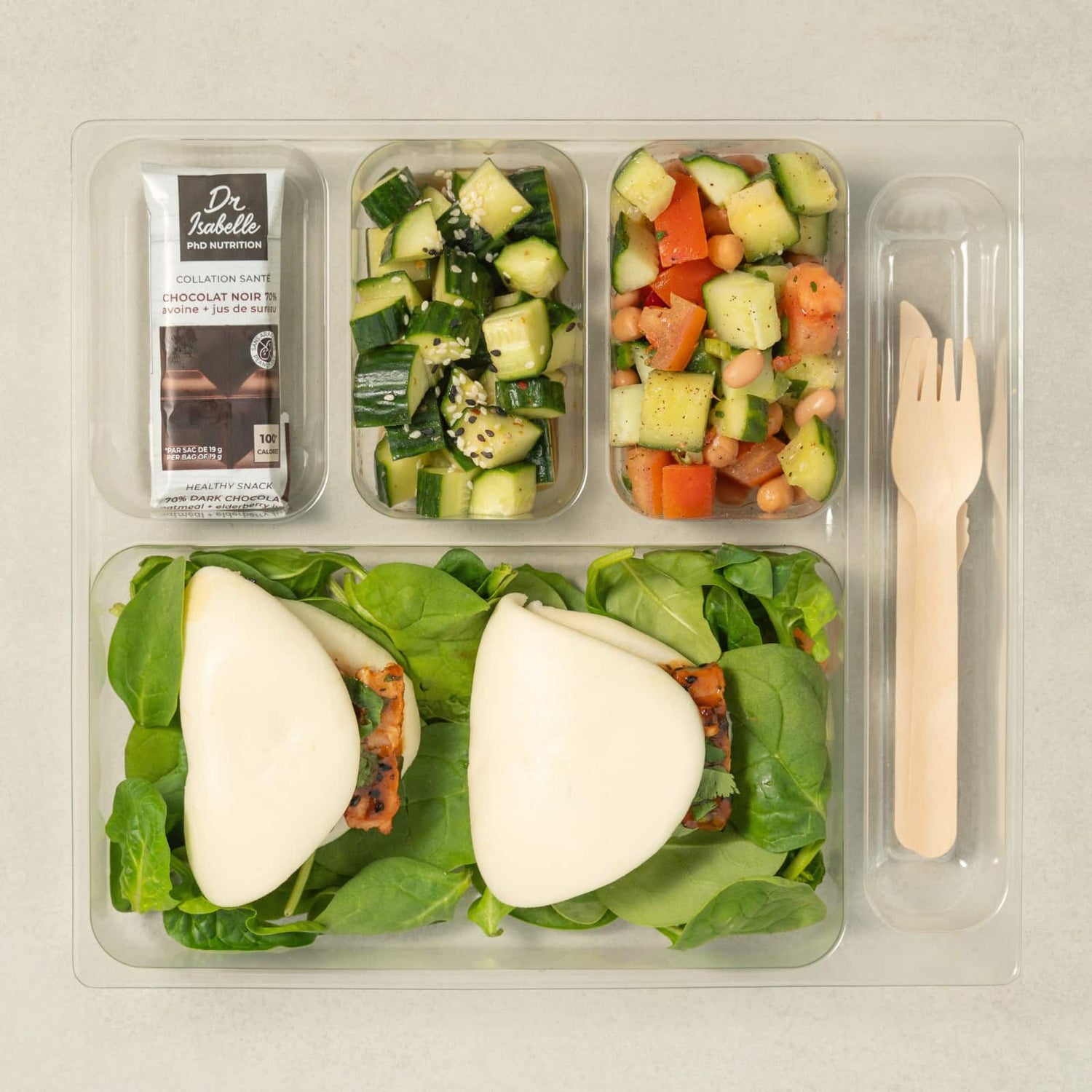 Coffret salade-repas Poulet général tao d'Isabelle-Traiteur Avec Plaisirs