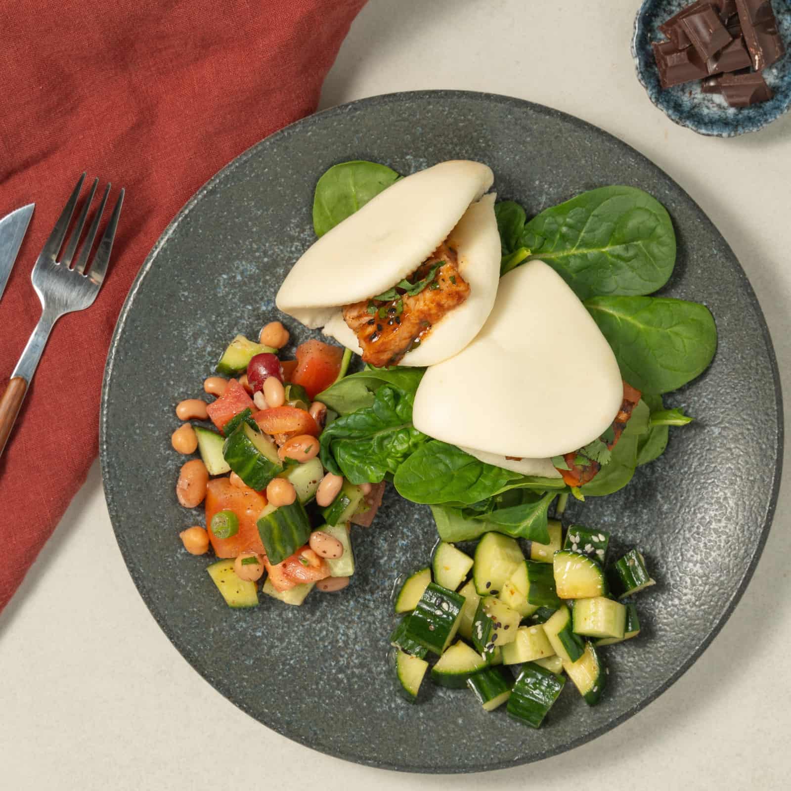 Coffret salade-repas Poulet général tao d'Isabelle-Traiteur Avec Plaisirs