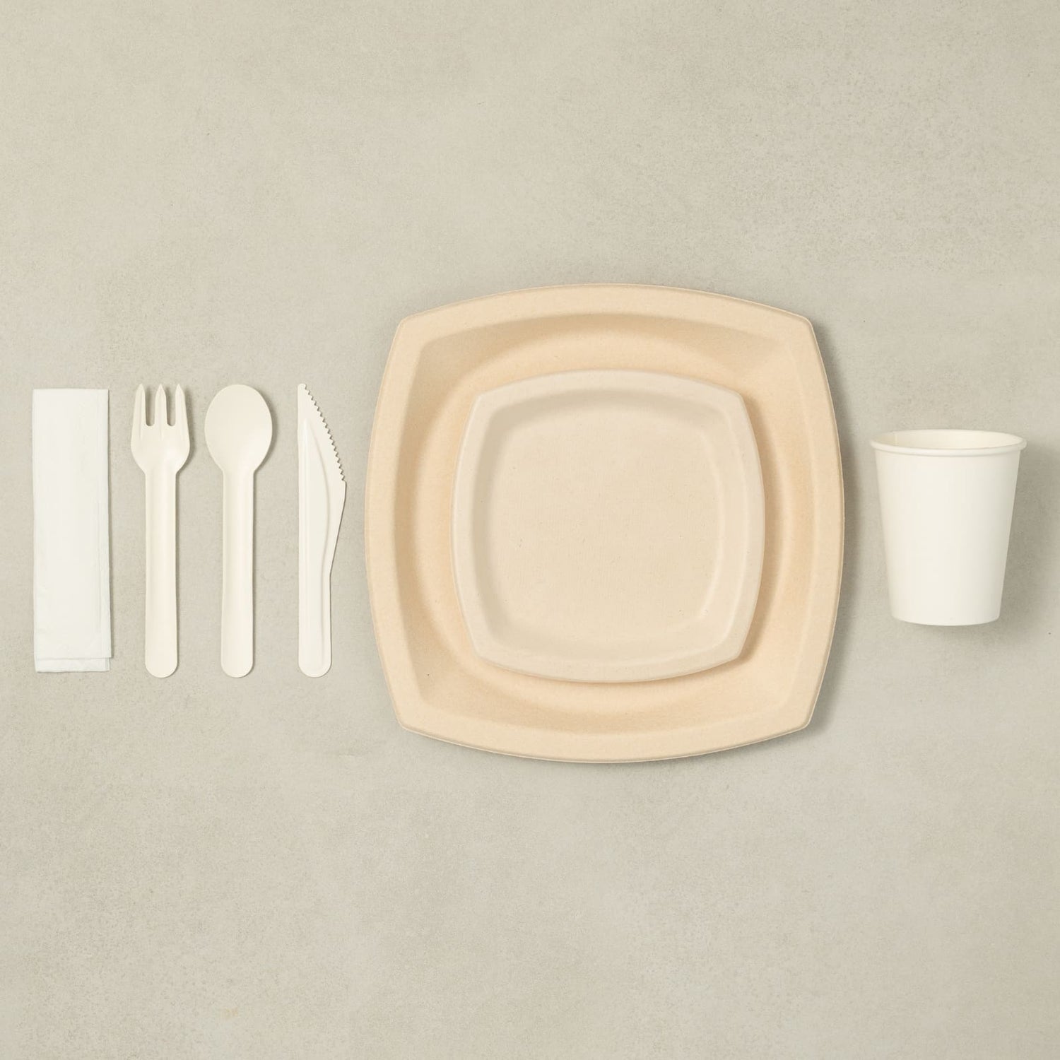 Kit de couverts pour repas avec verre-AvecPlaisirs Chefs Traiteurs