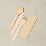 Kit ustensiles compostables en bois-AvecPlaisirs Chefs Traiteurs