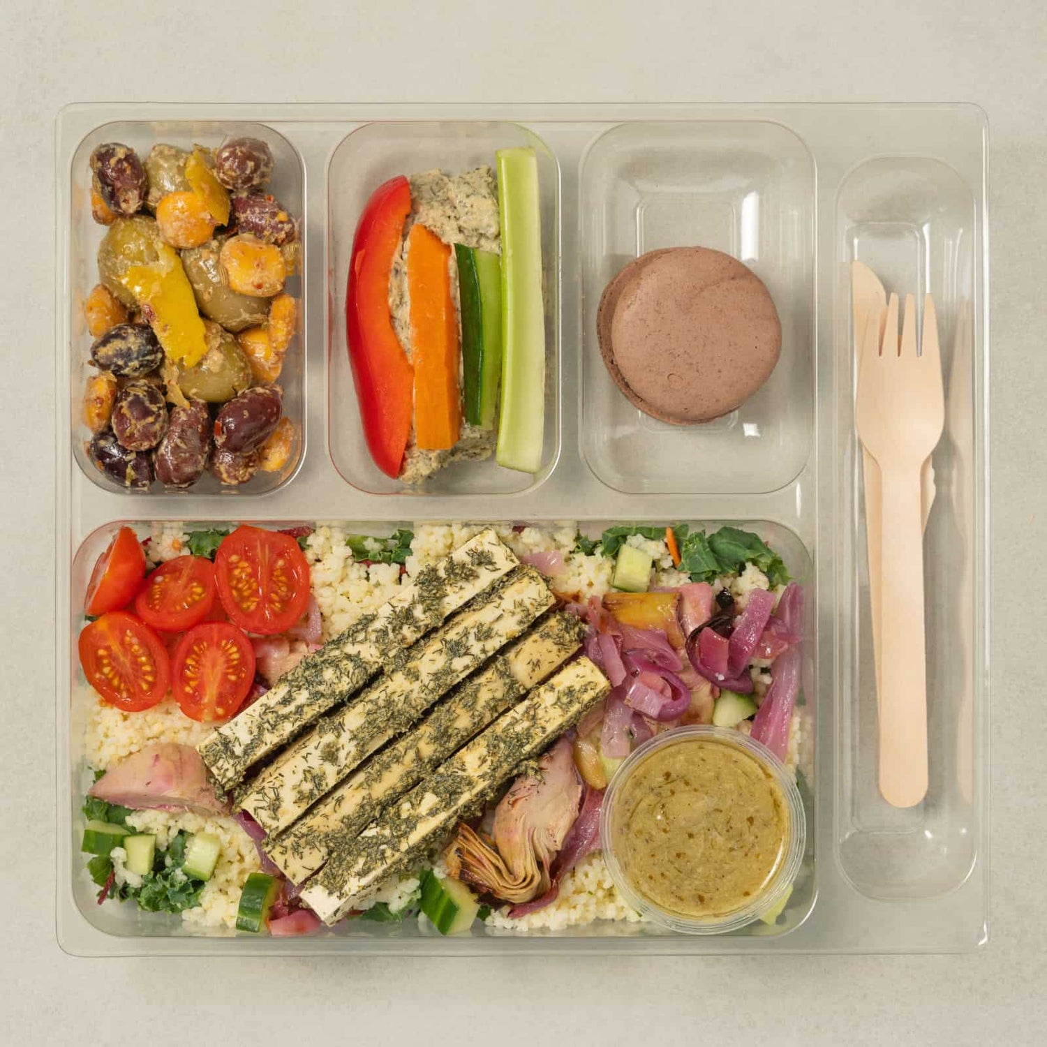 Coffret salade-repas Millet et feta-tofu-Traiteur Avec Plaisirs