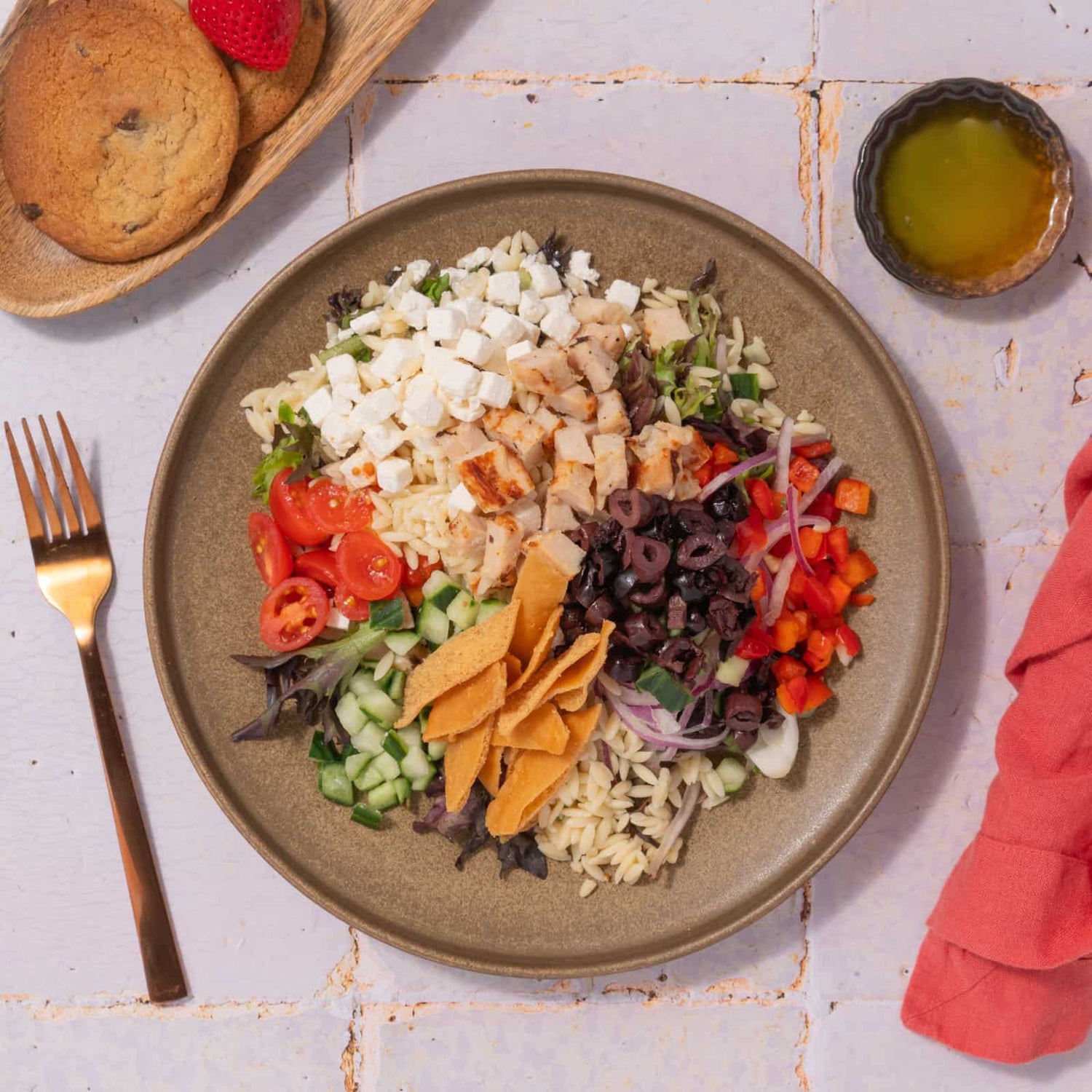 Coffret salade-repas OPA au poulet-AvecPlaisirs Chefs Traiteurs