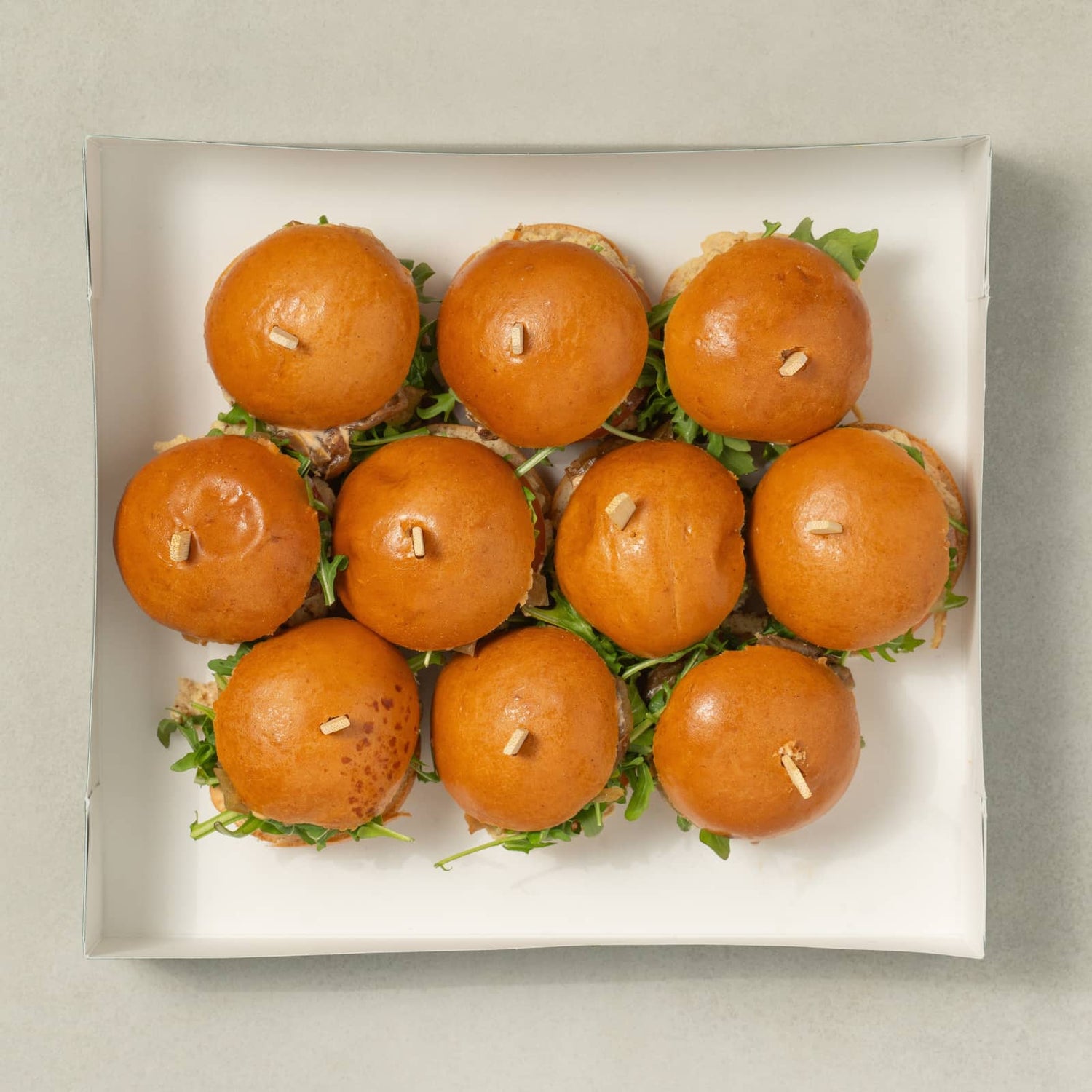 Coffret bouchées - Mini burger au Poult rôti-Traiteur Avec Plaisirs