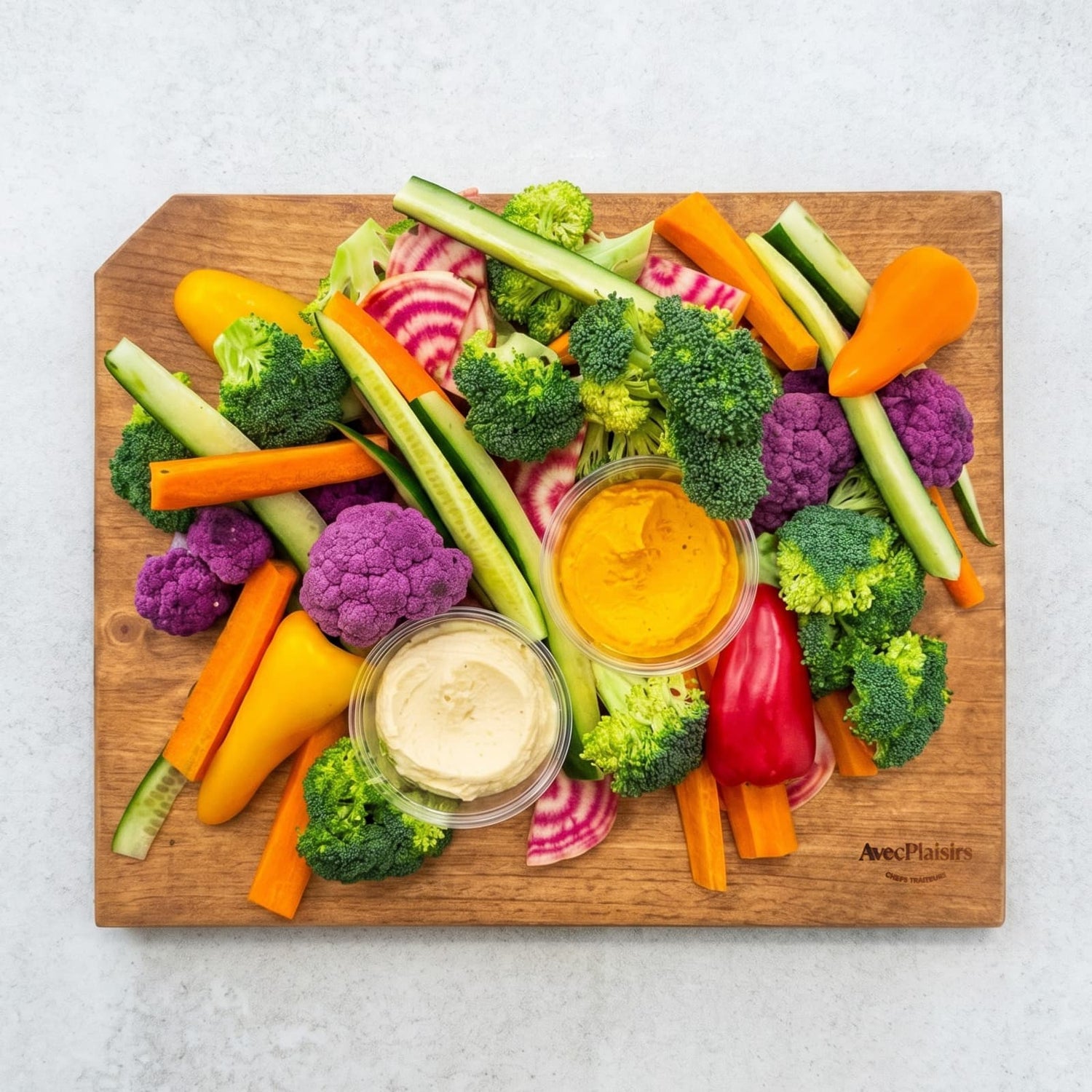 Planche de Crudités et trempette maison