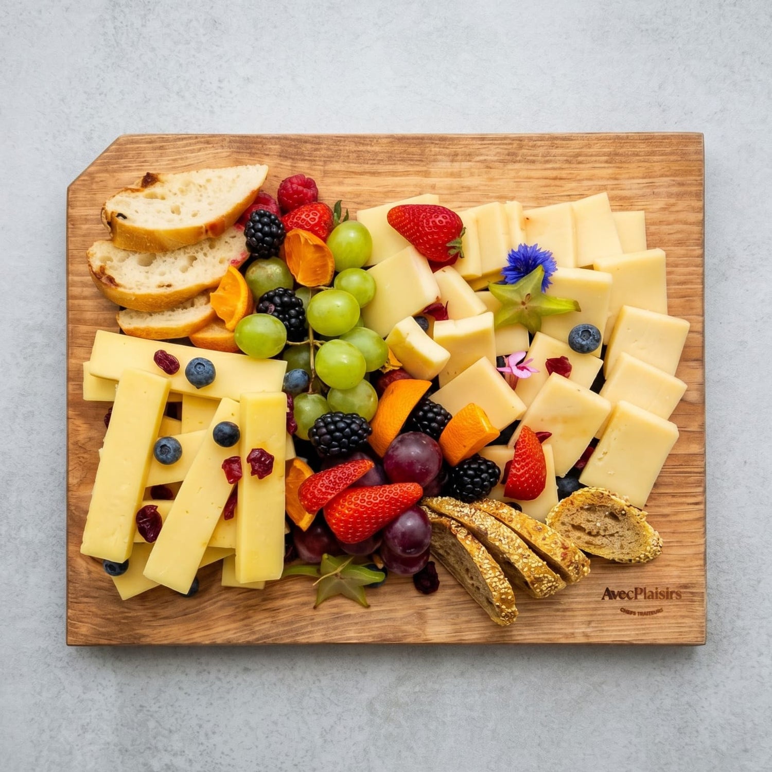 Planche de Fromages cheddar et emmental