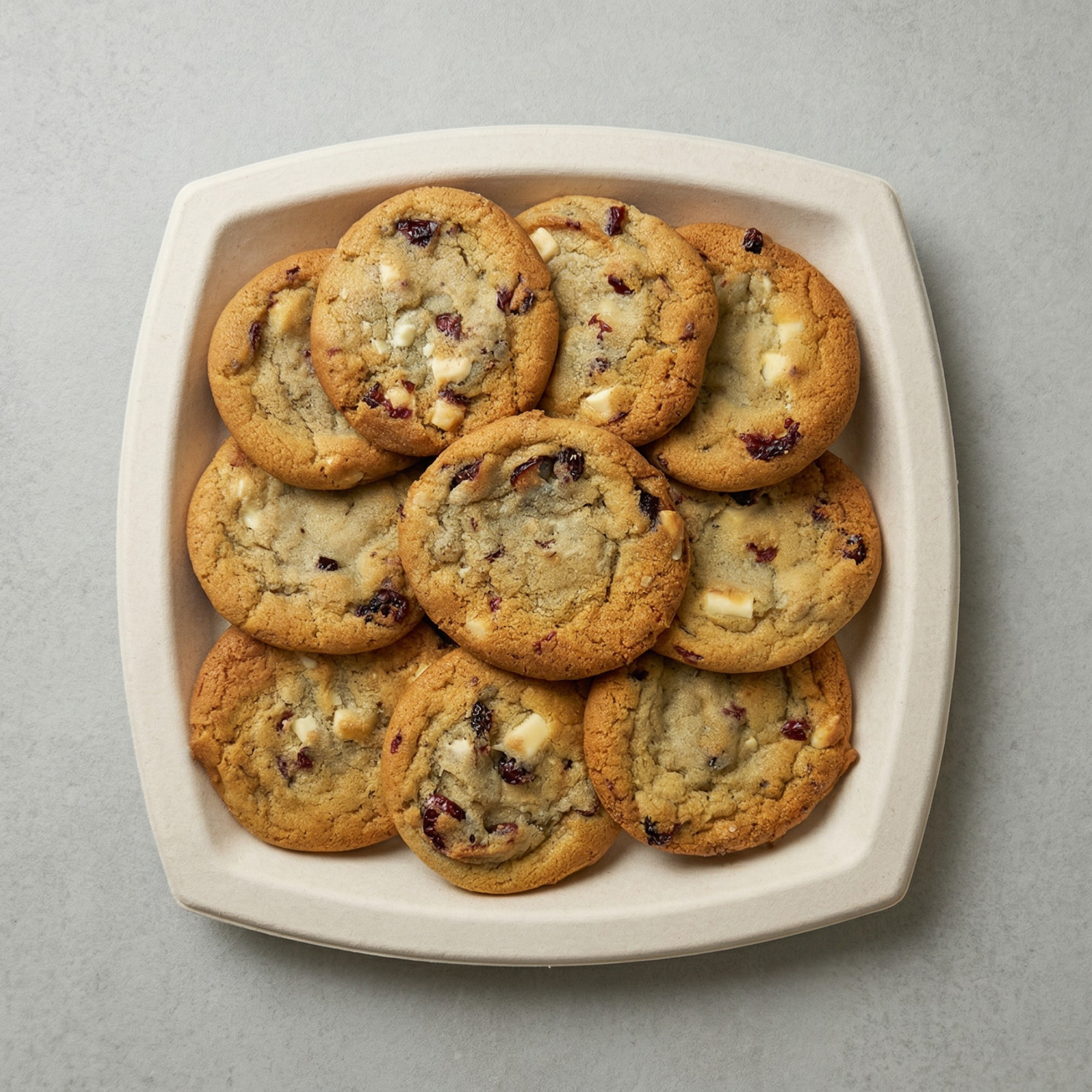 Gourmet Macadamia and Cranberries Cookies Platter