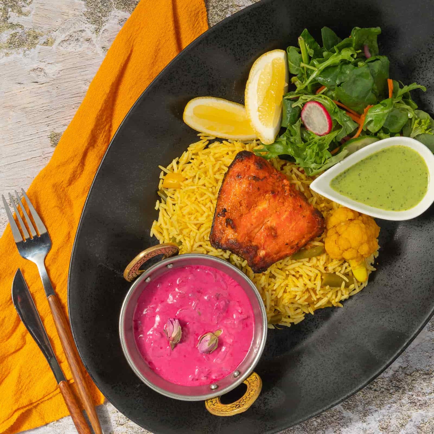 Pratico Poisson tandoori et biryani-AvecPlaisirs Chefs Traiteurs