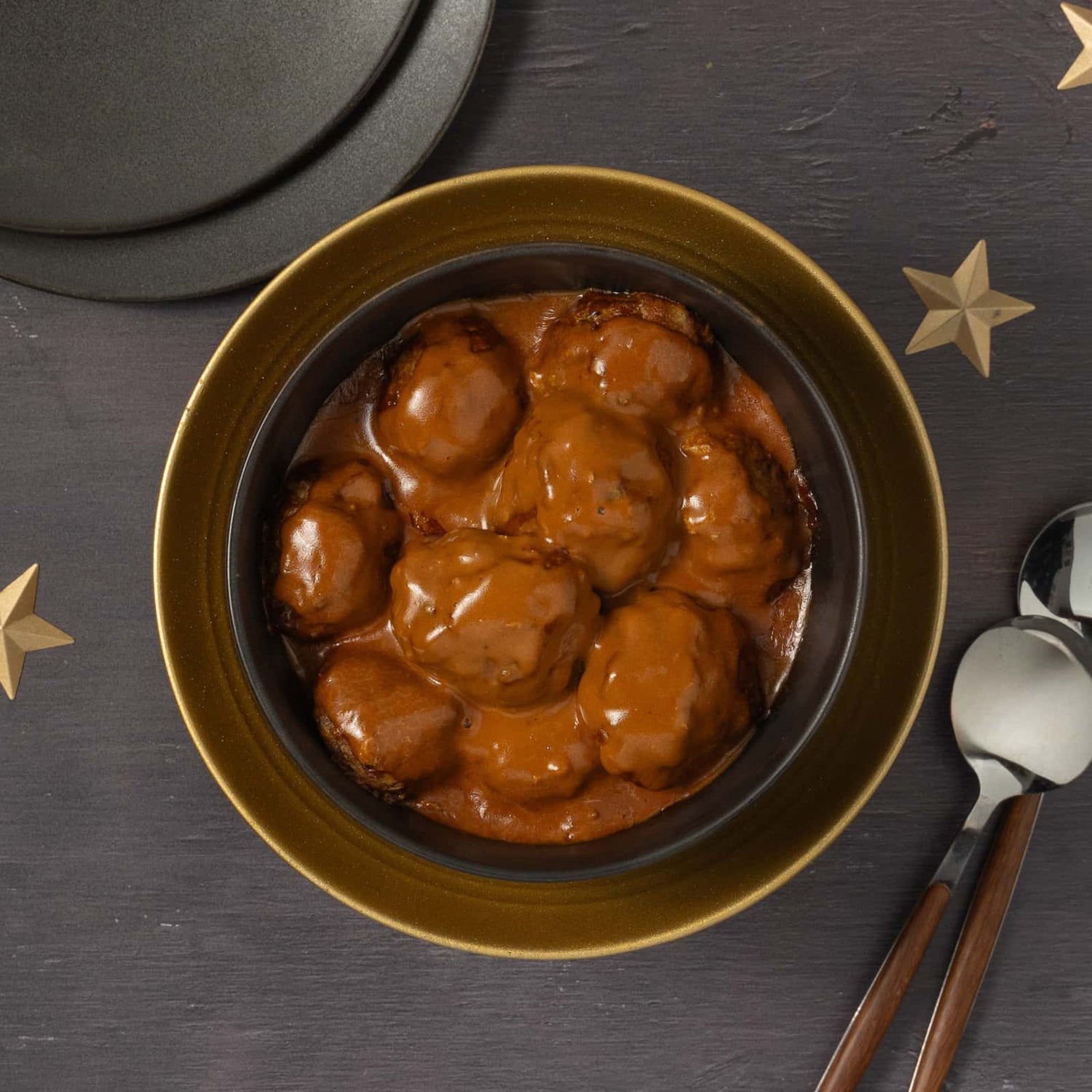 Ragout de boulettes et sauce brune des Fêtes-AvecPlaisirs Chefs Traiteurs