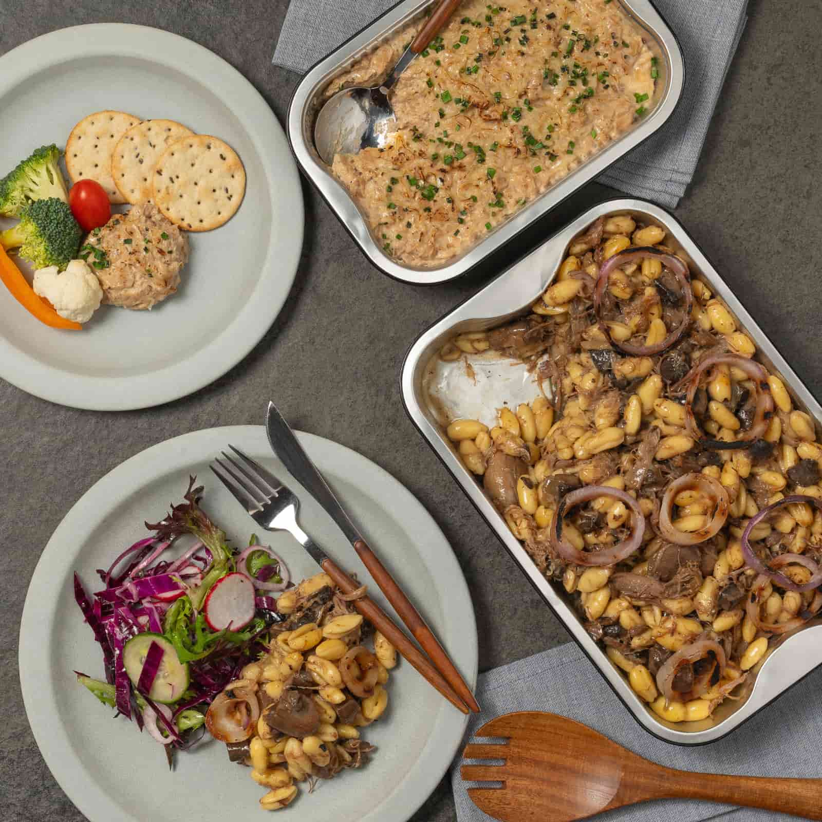 Buffet Cavatelli au canard confit-Traiteur Avec Plaisirs