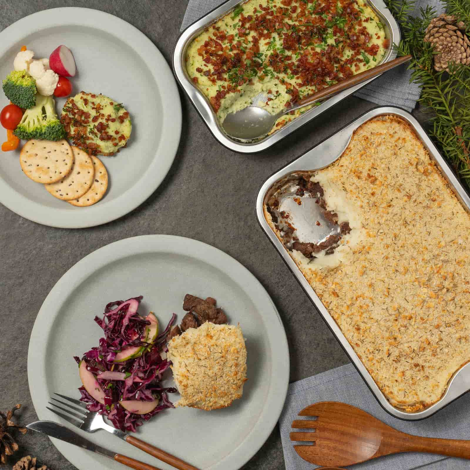 Buffet Parmentier au bœuf effiloché-AvecPlaisirs Chefs Traiteurs