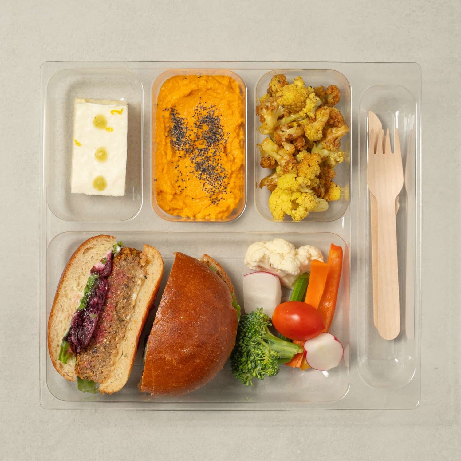 Coffret gourmand Sandwich végétarien-Traiteur Avec Plaisirs