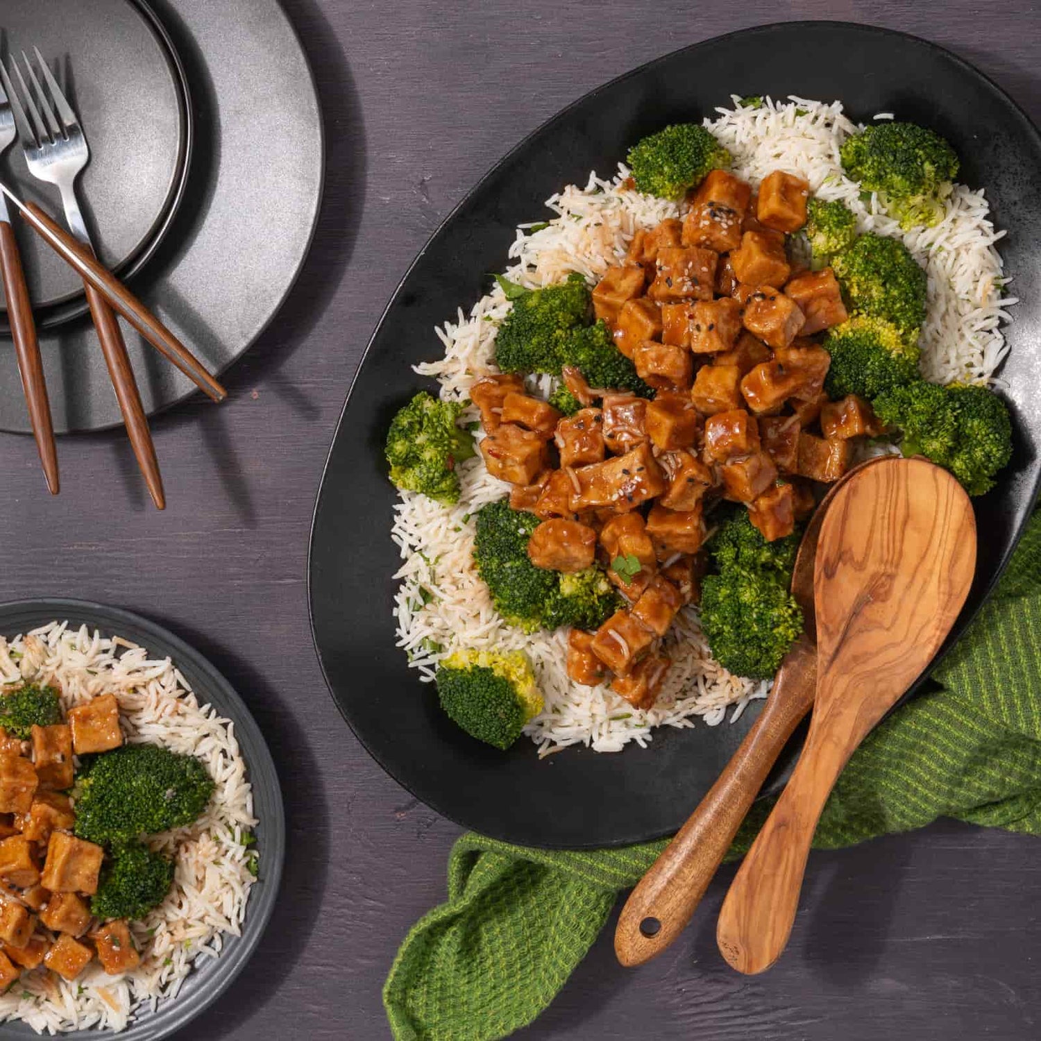 Grand tofu général tao prêt-à-réchauffer-AvecPlaisirs Chefs Traiteurs