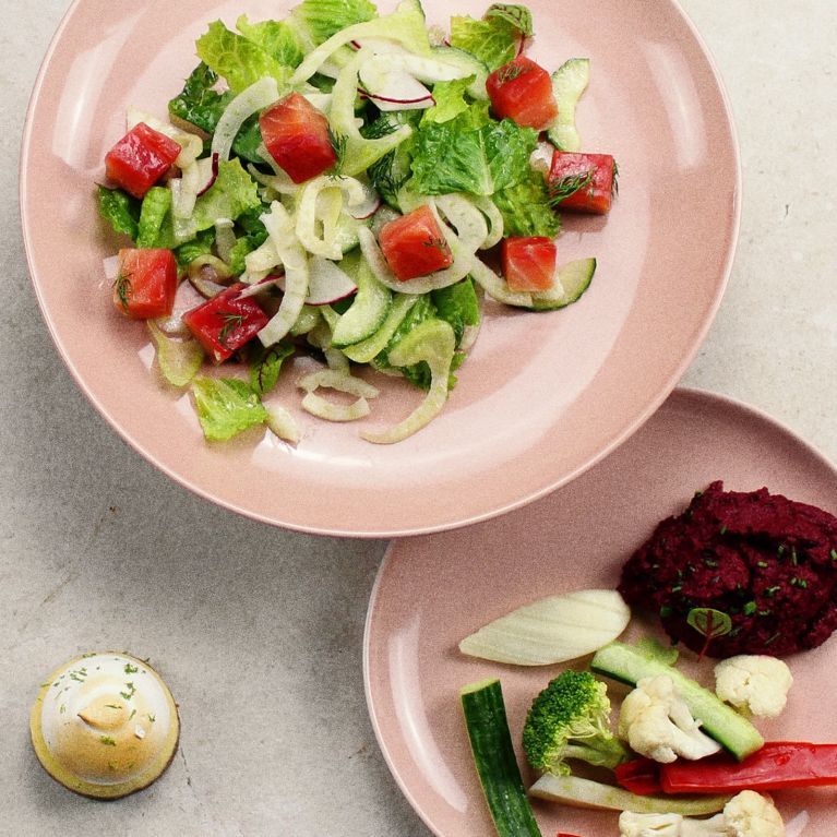 Salade-Repas au saumon gravlax