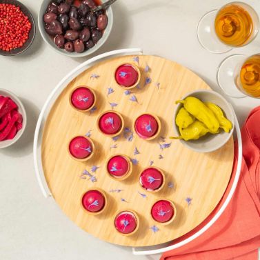 Canapé box - Beet tartelette